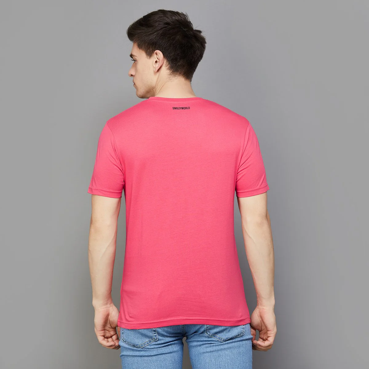SmileyWorld Men Printed Slim Fit T-Shirt - Image 4