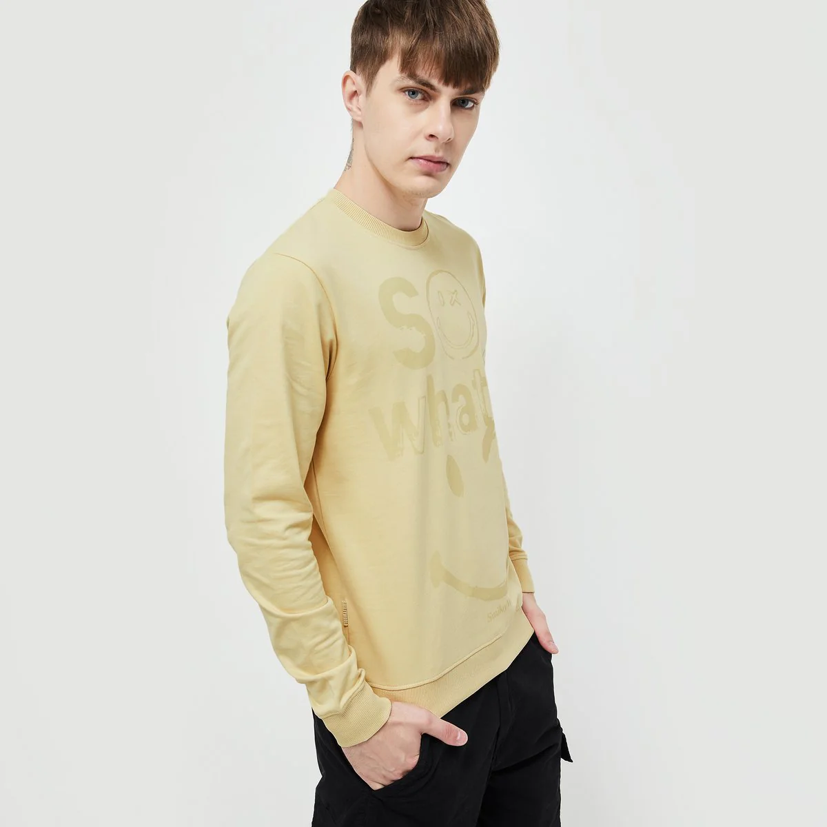 SmileyWorld Men Printed Sweatshirt - Image 2