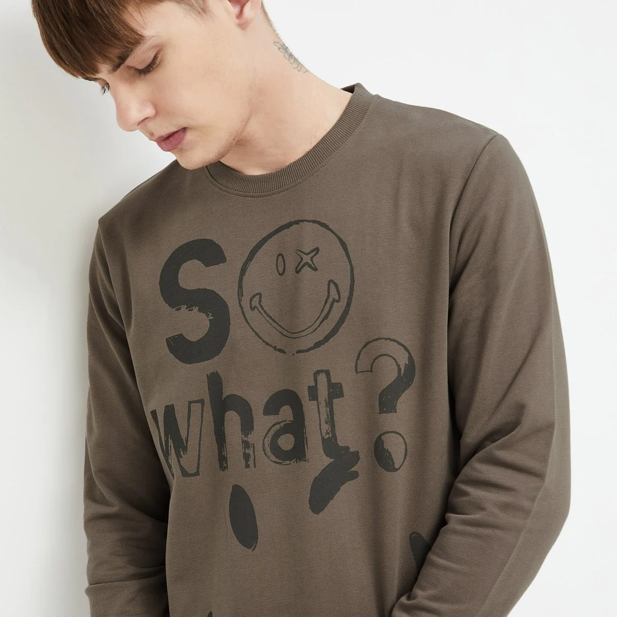 SmileyWorld Men Printed Sweatshirt - Image 4