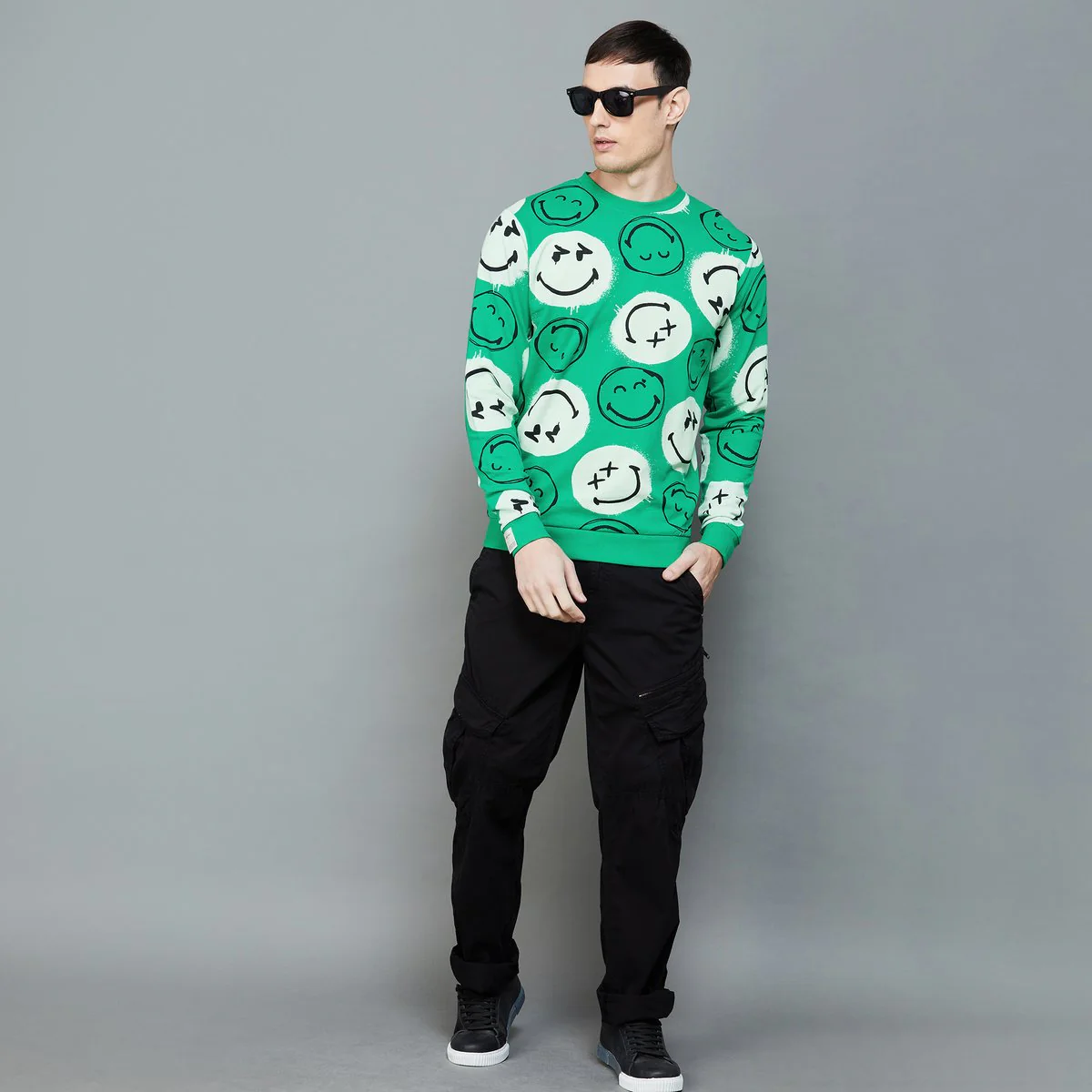 SmileyWorld Men Printed Sweatshirt - Image 2