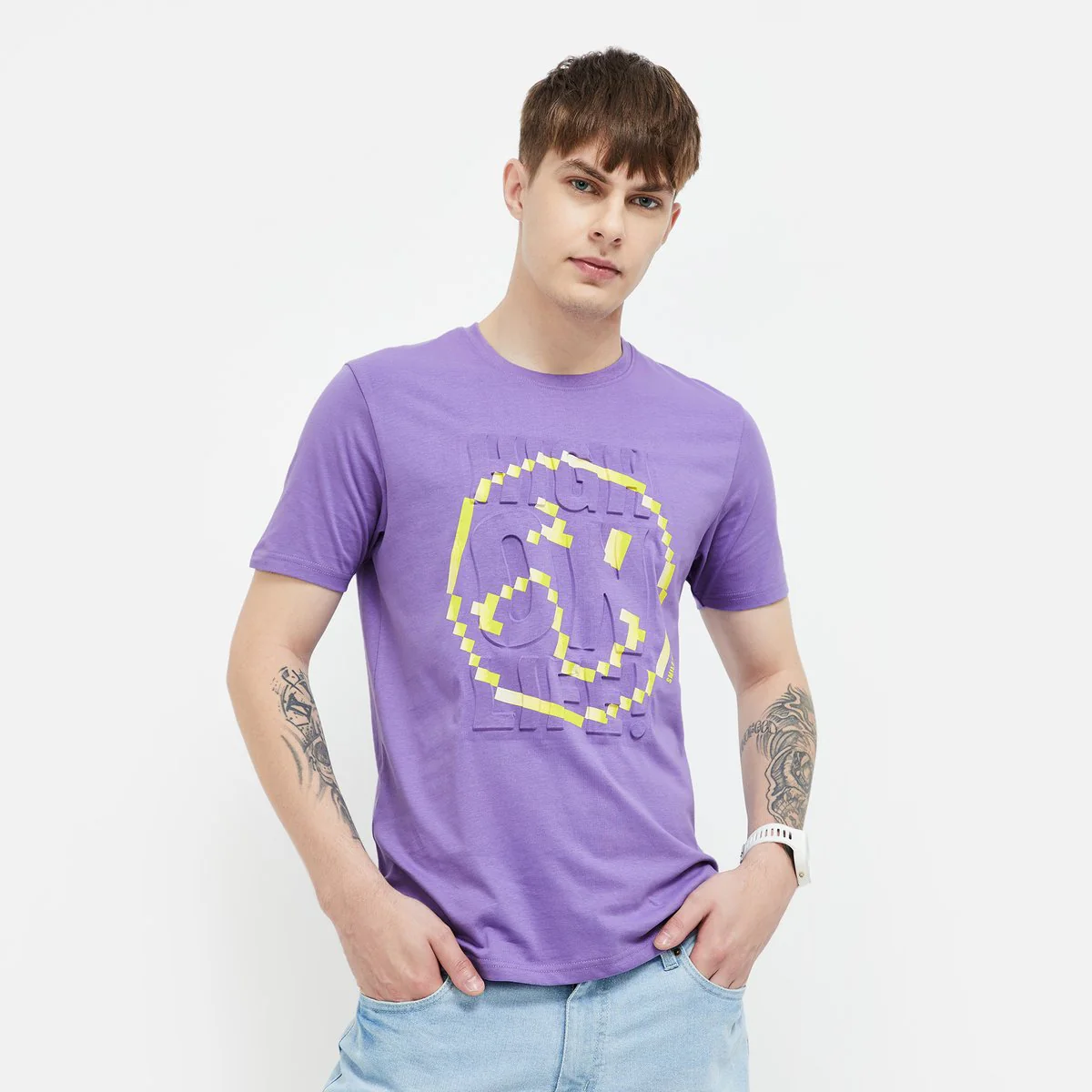 SmileyWorld Men Printed T-Shirt - Image 4
