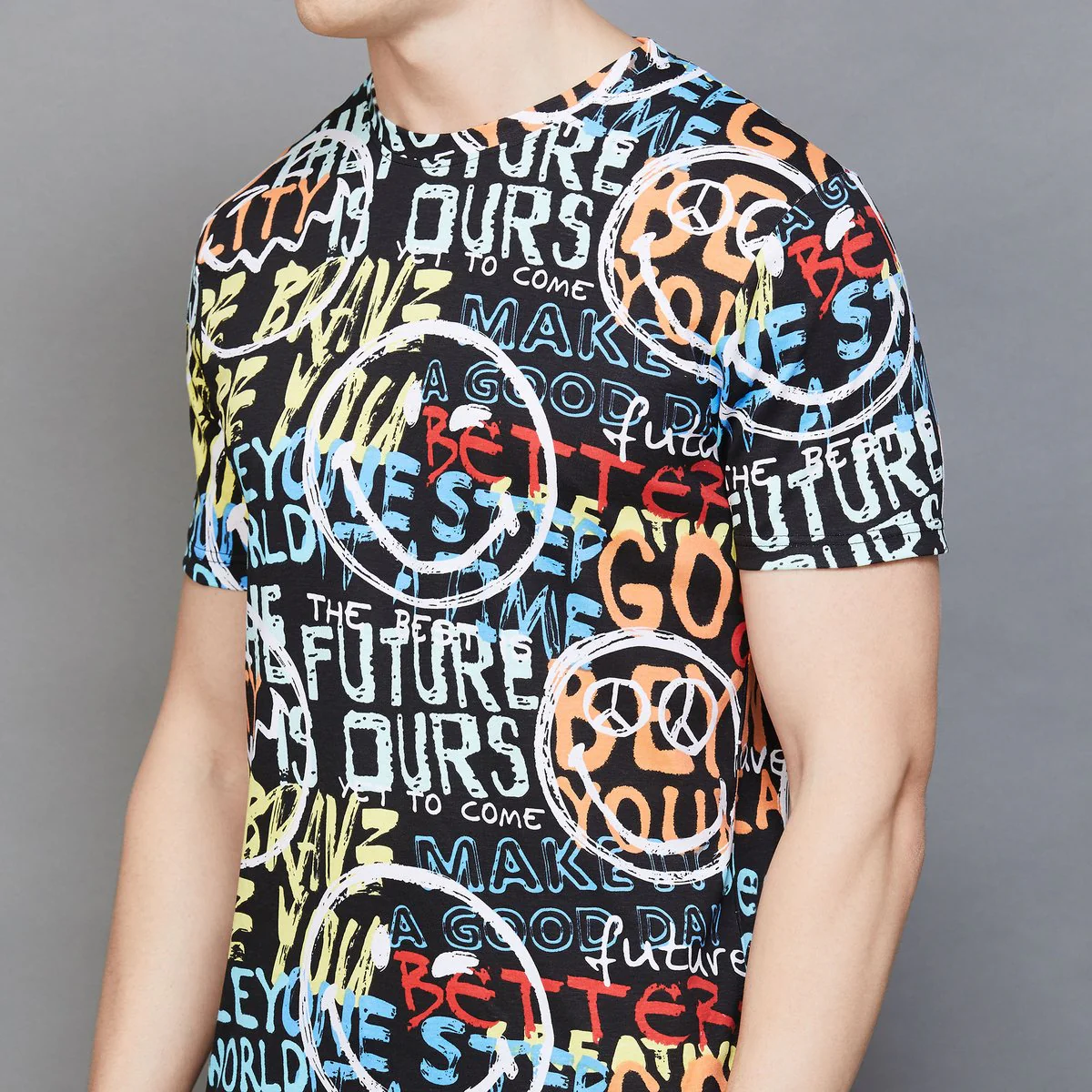 SmileyWorld Men Printed T-Shirt - Image 4