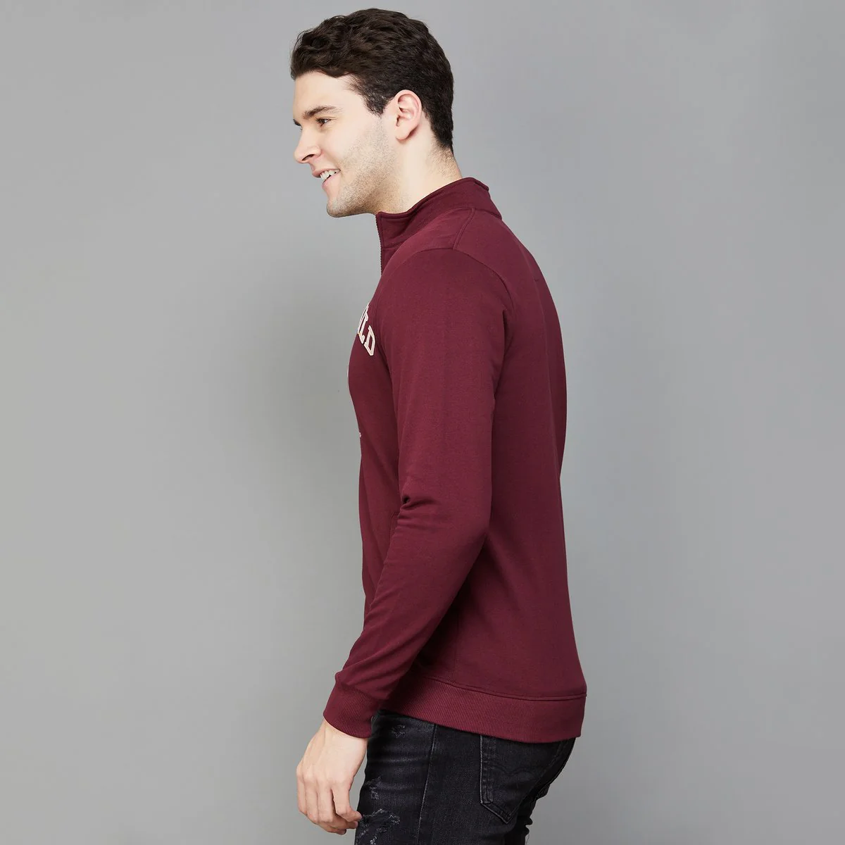 SmileyWorld Men Printed Zip-Up Sweatshirt - Image 3