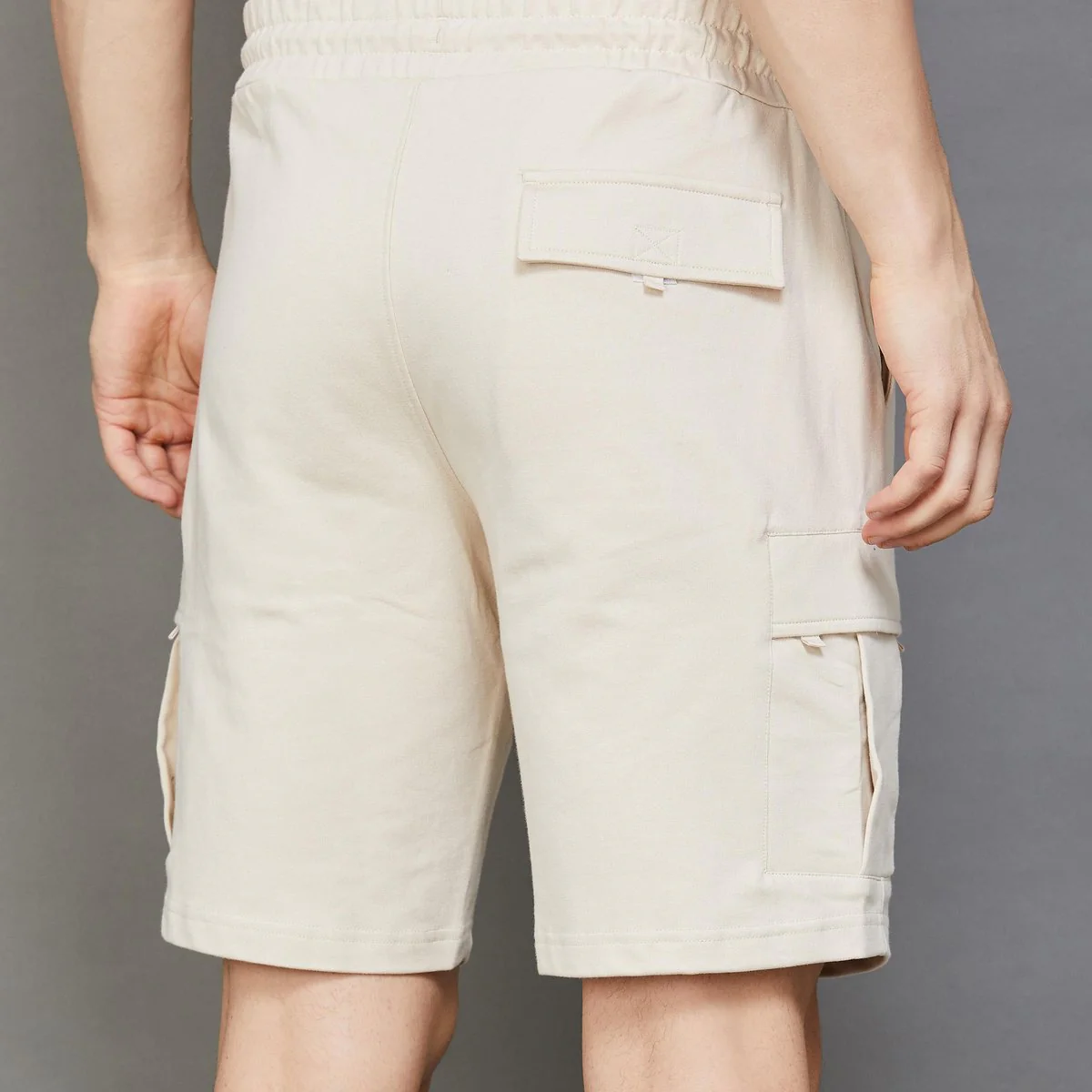 SmileyWorld Men Solid Cargo Shorts - Image 5