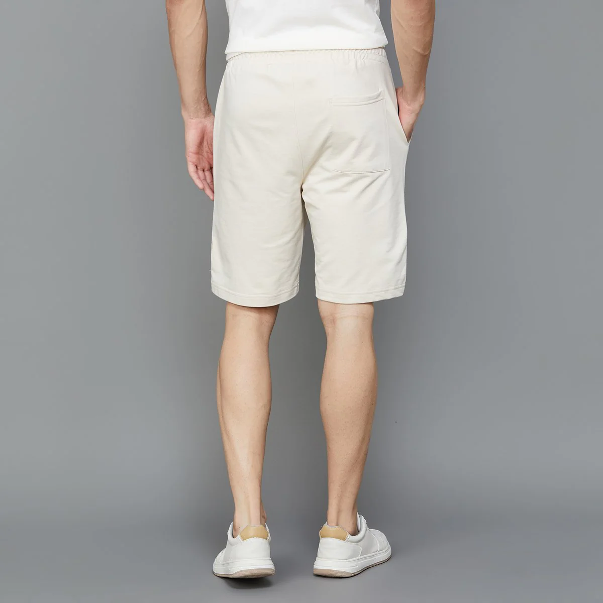 SmileyWorld Men Solid Drawstring Waist Shorts - Image 3