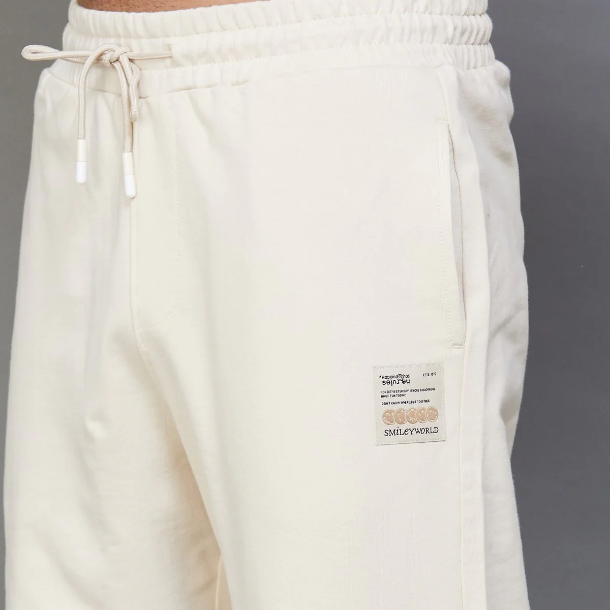 SmileyWorld Men Solid Joggers - Image 4
