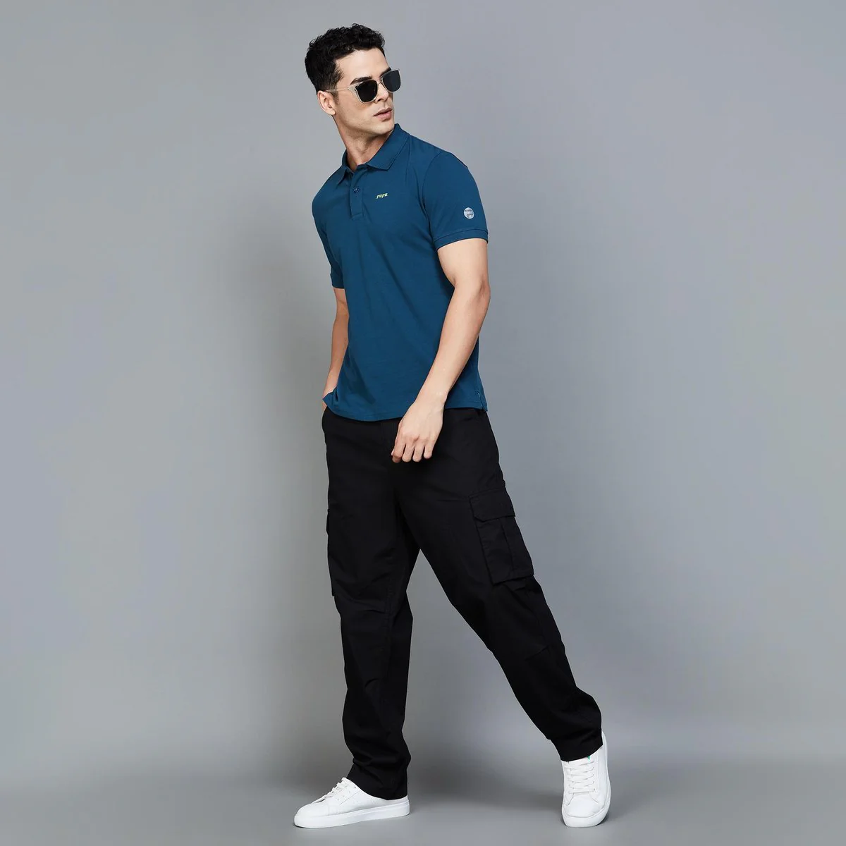 SmileyWorld Men Solid Regular Fit Casual Trousers - Image 2