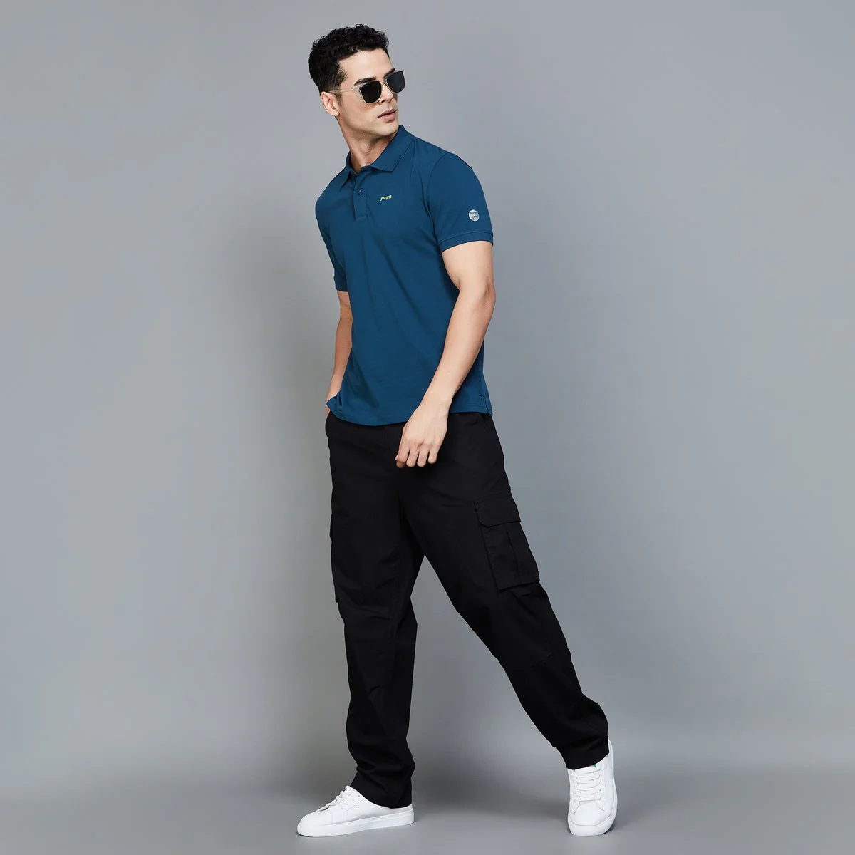SmileyWorld Men Solid Regular Fit Casual Trousers - Image 2
