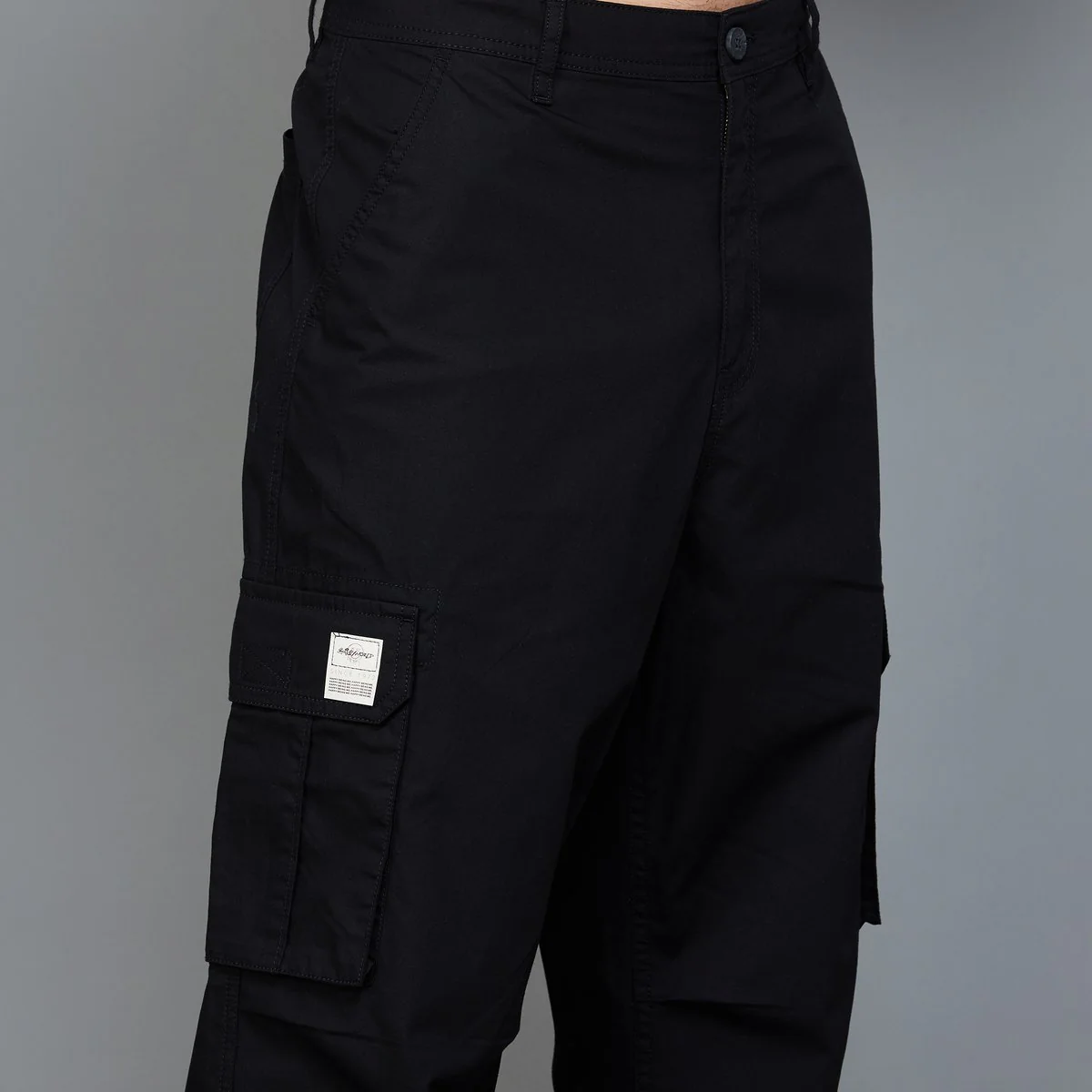 SmileyWorld Men Solid Regular Fit Casual Trousers - Image 5