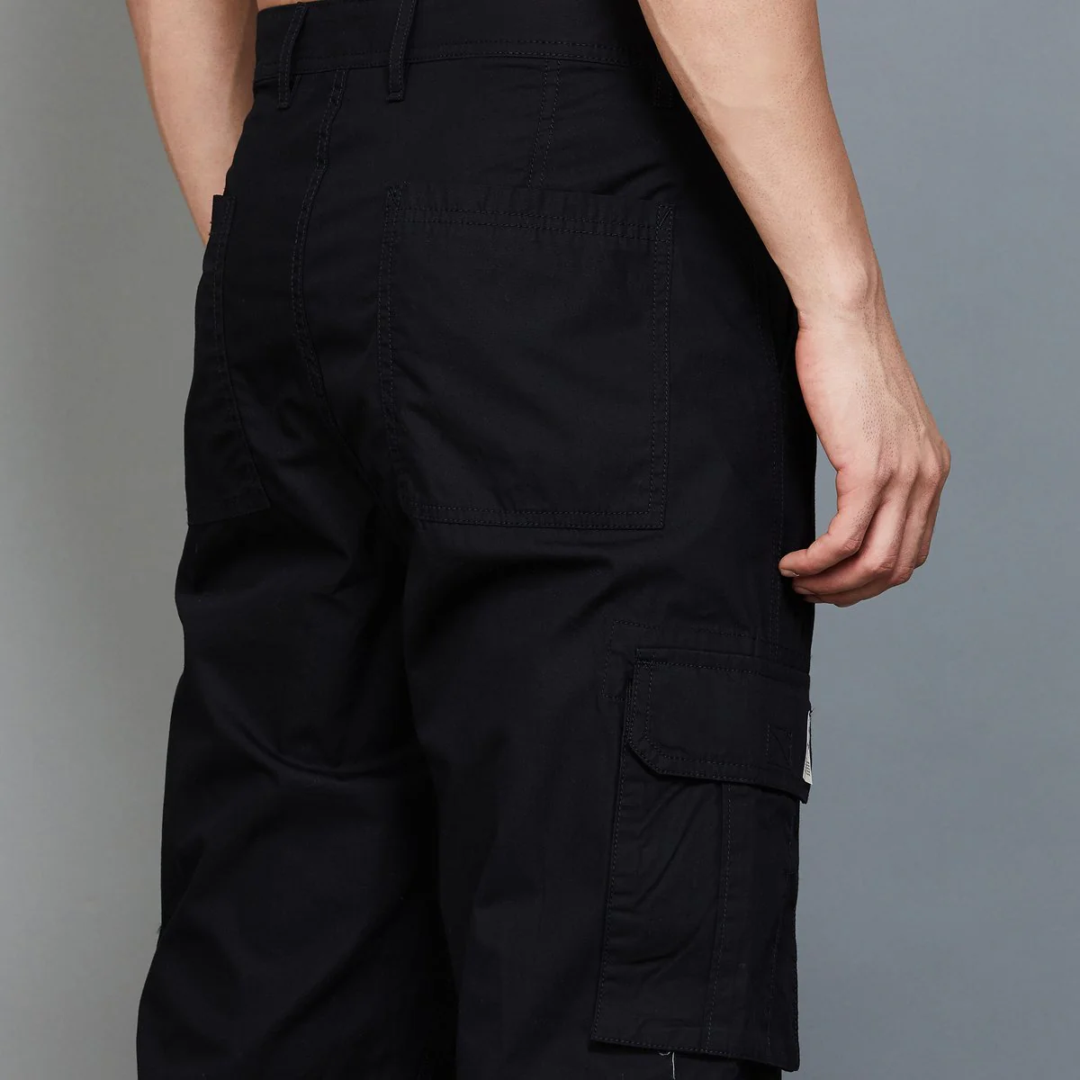 SmileyWorld Men Solid Regular Fit Casual Trousers - Image 6