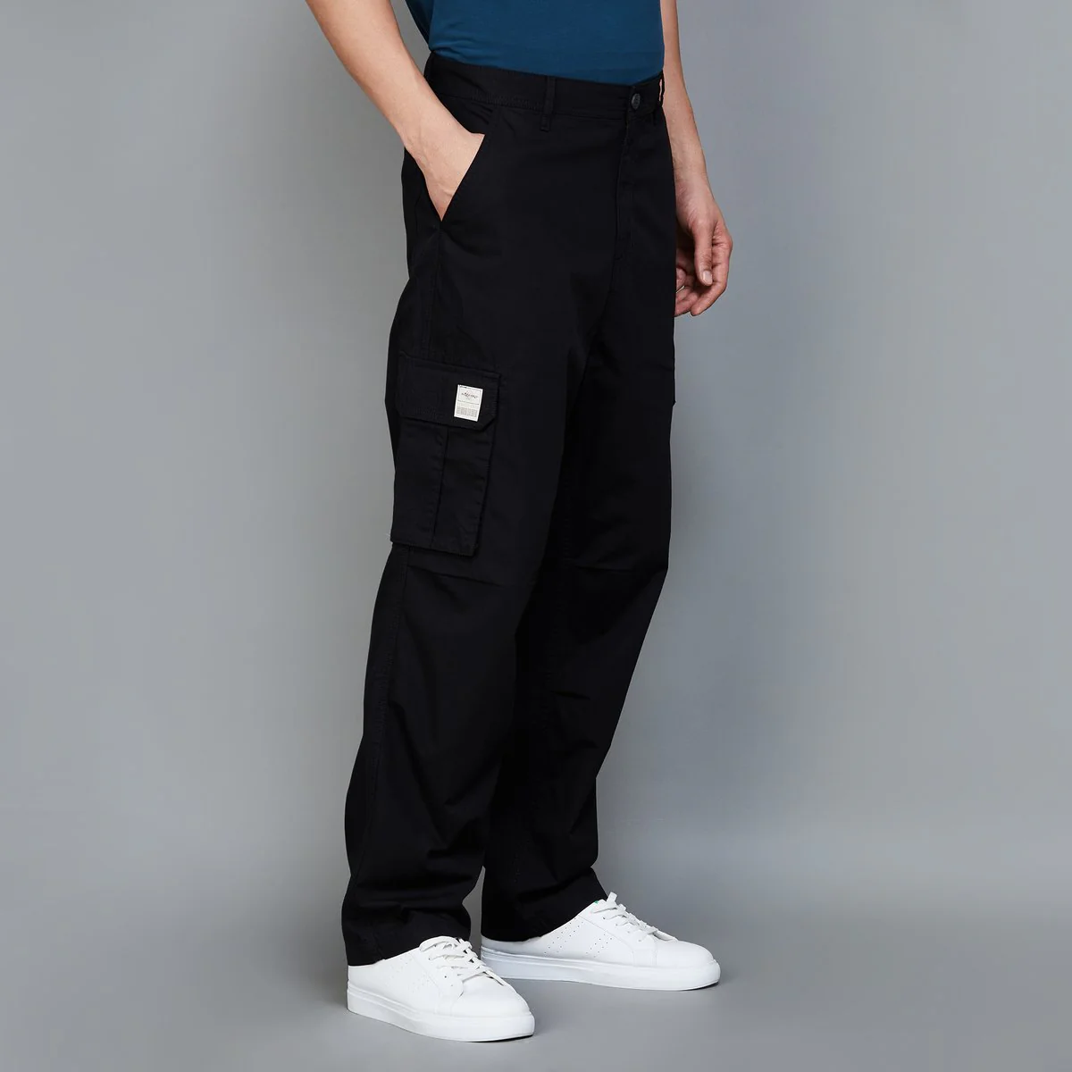 SmileyWorld Men Solid Regular Fit Casual Trousers - Image 7