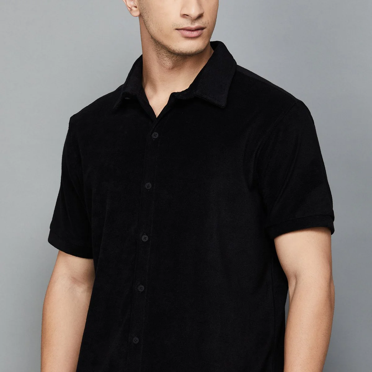 SmileyWorld Men Solid Regular Fit Shirt - Image 4