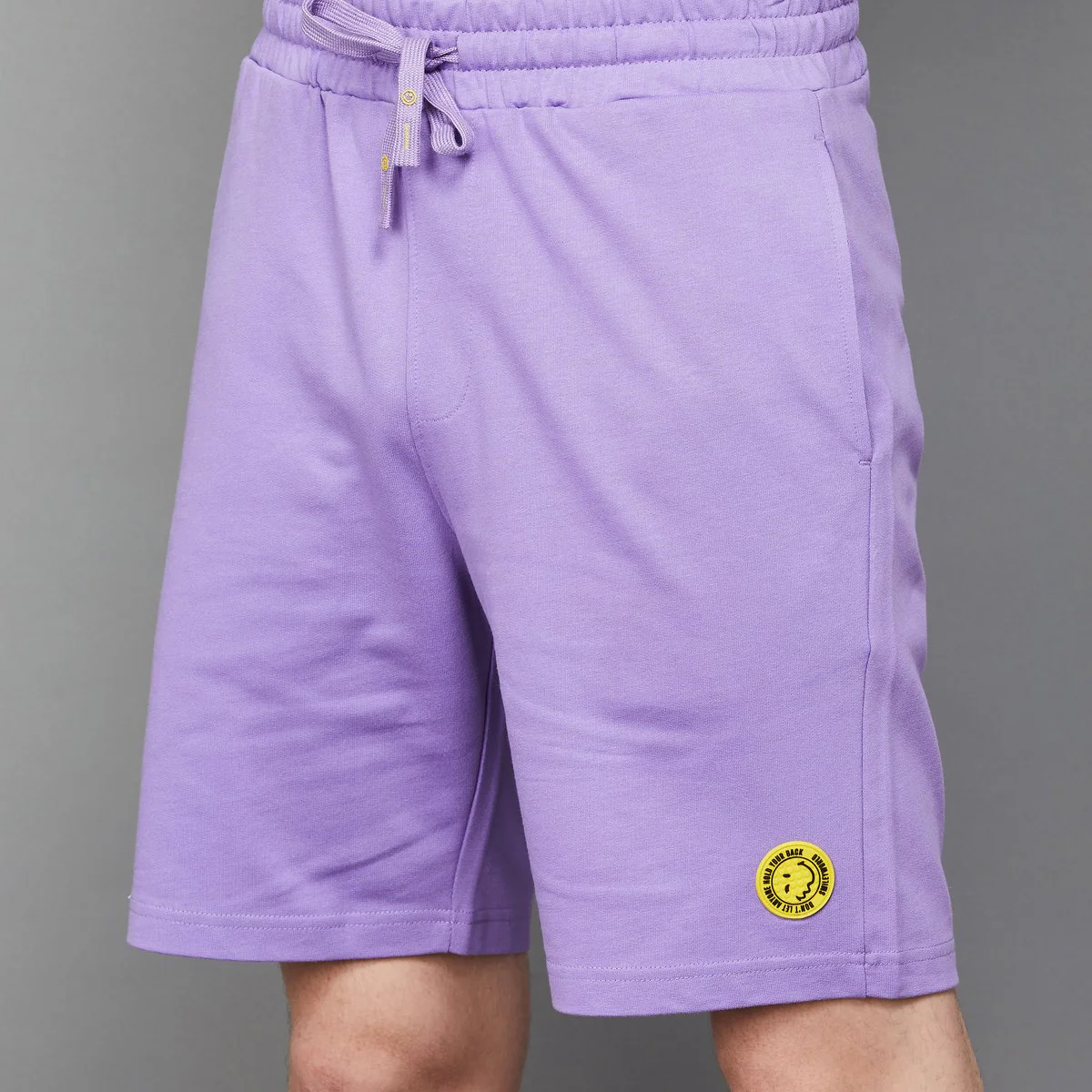 SmileyWorld Men Solid Regular Fit Shorts - Image 4