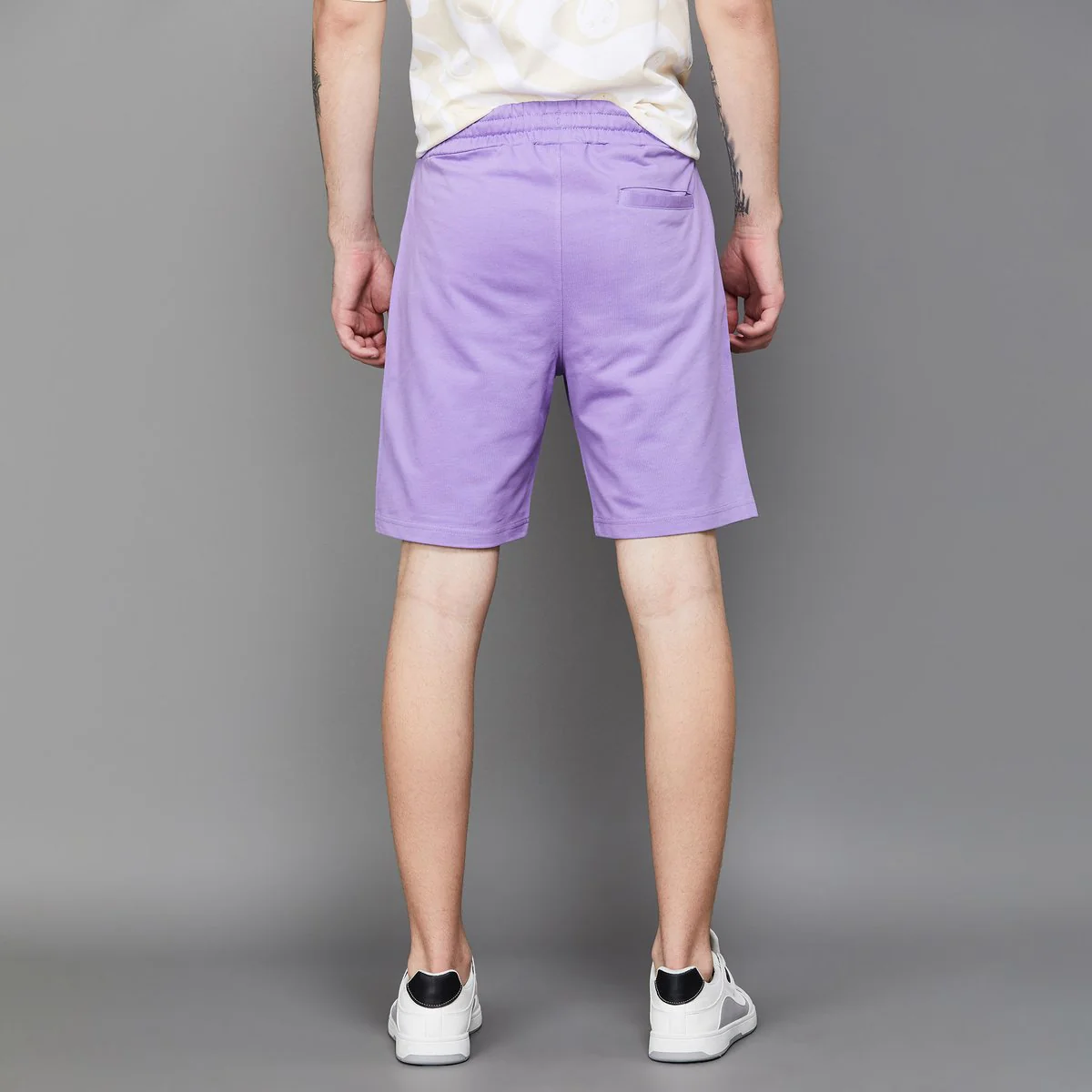 SmileyWorld Men Solid Regular Fit Shorts - Image 6