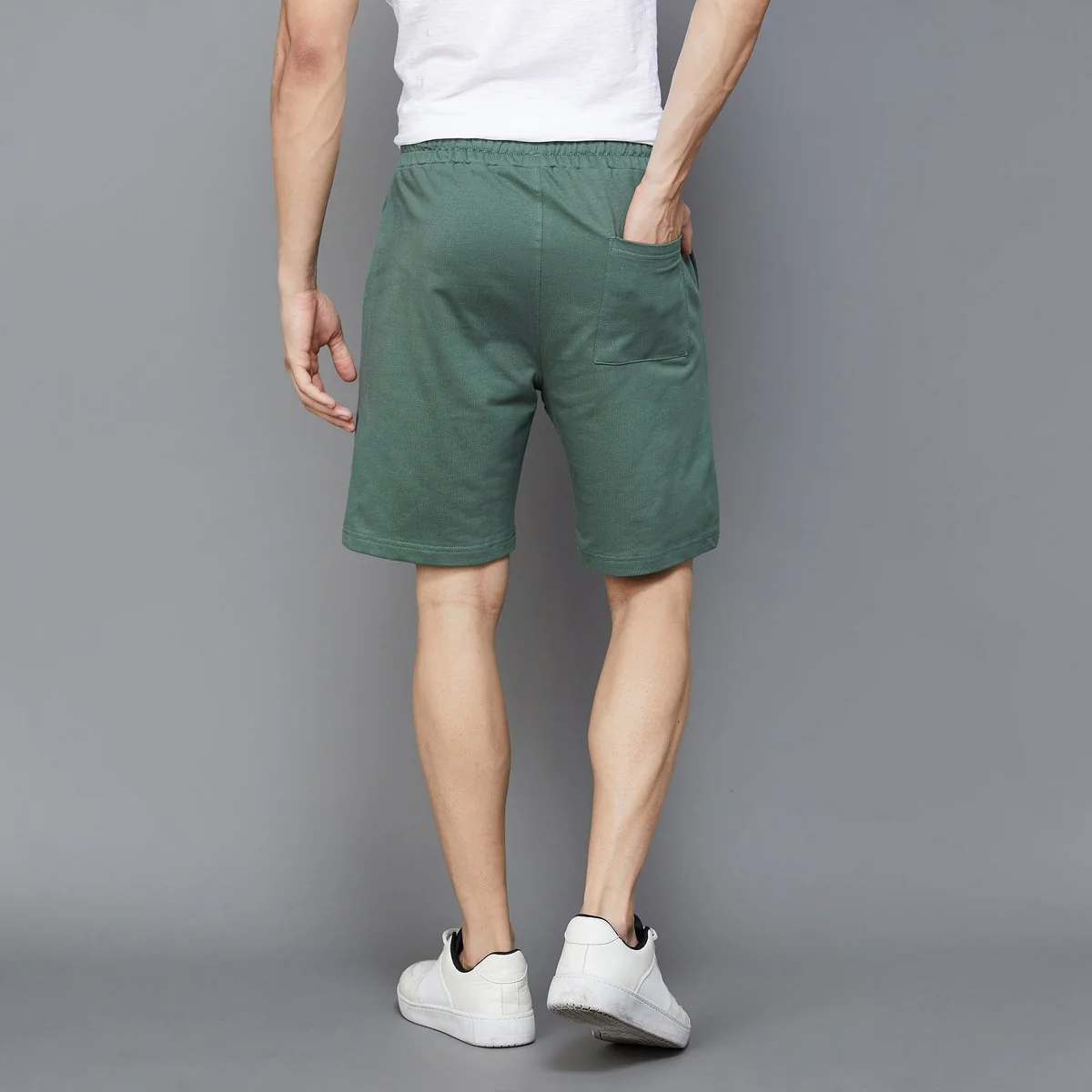 SmileyWorld Men Solid Shorts - Image 3