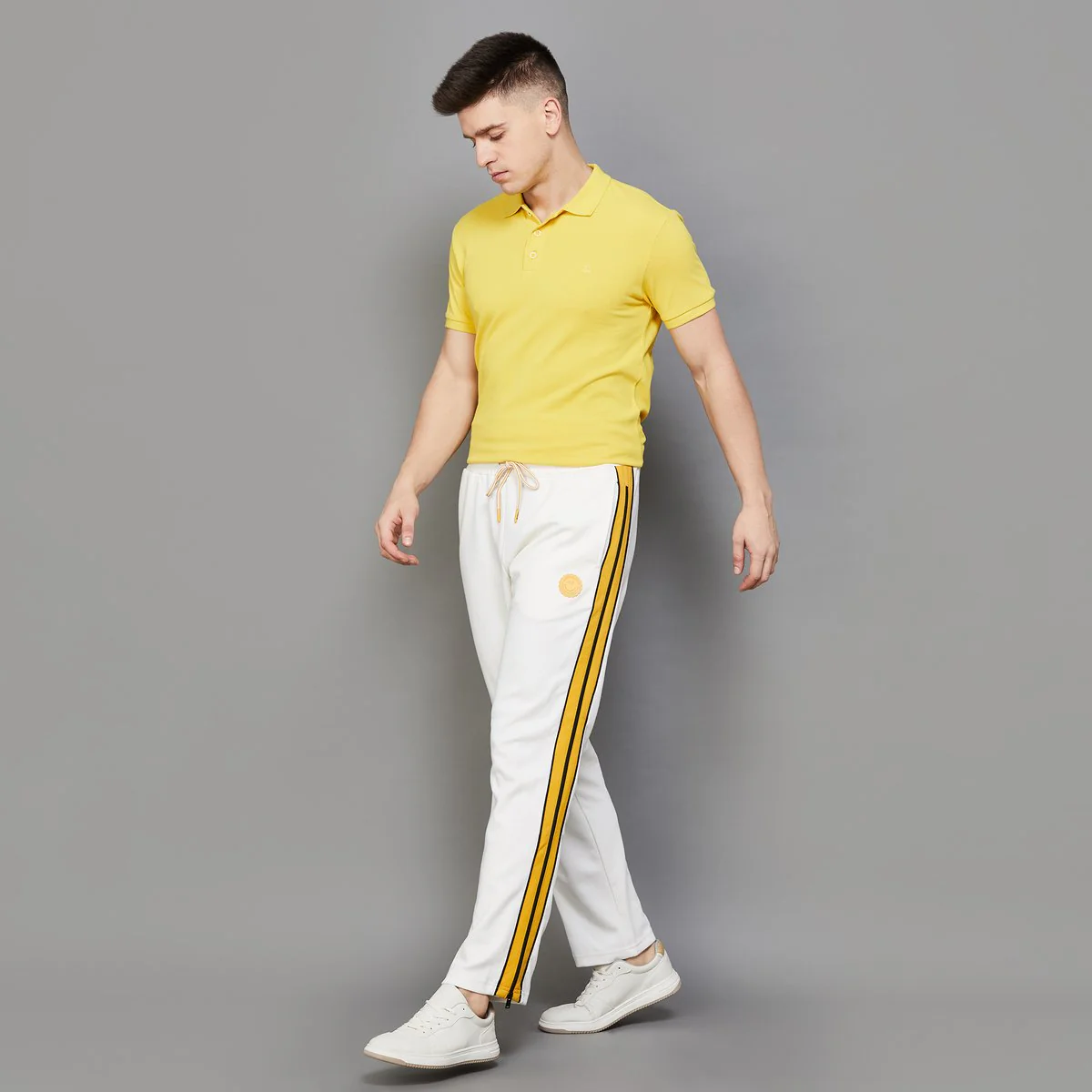 SmileyWorld Men Solid Track Pants - Image 2
