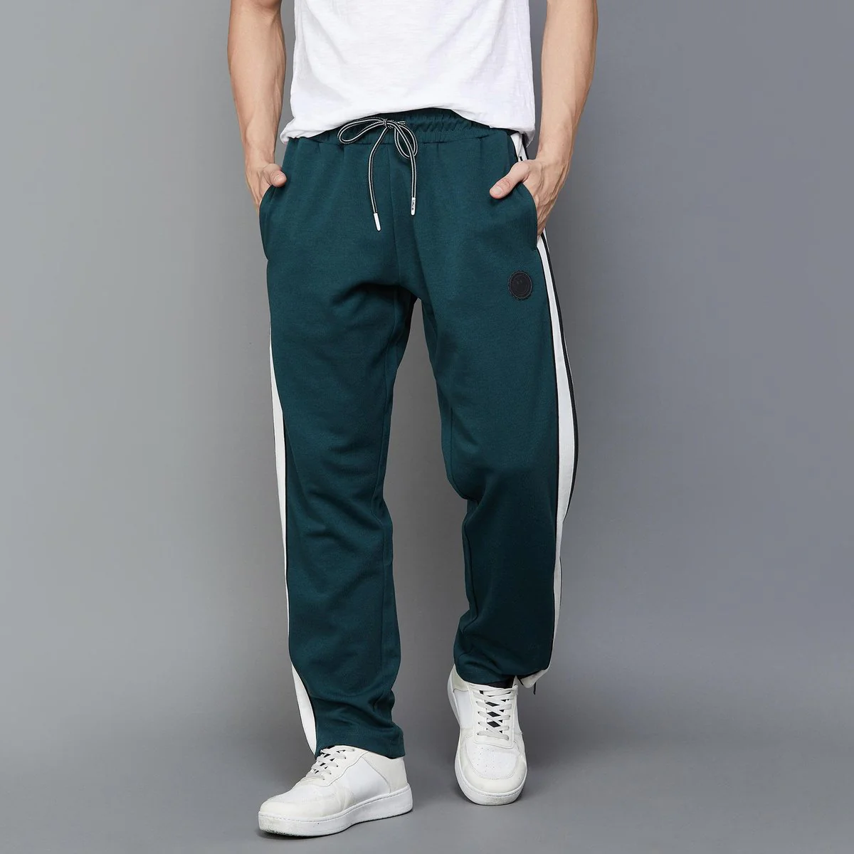 SmileyWorld Men Solid Track Pants
