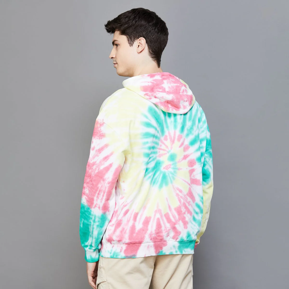 SmileyWorld Men Tie-Dyed Hooded Sweatshirt - Image 4