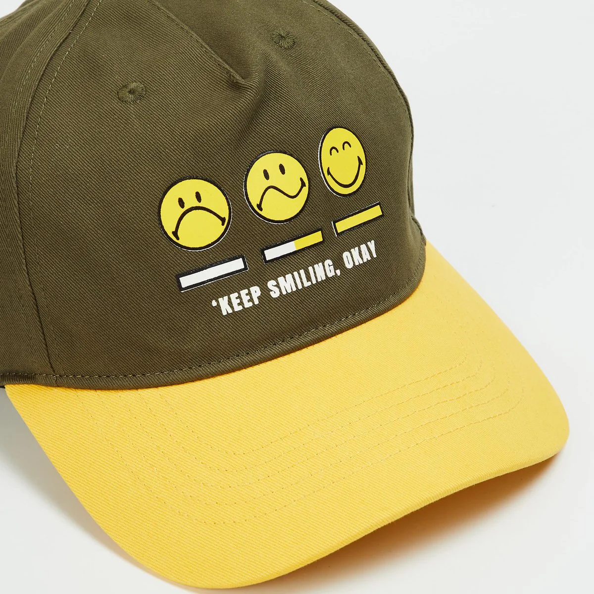 SmileyWorld Men Typographic Print Cap - Image 3