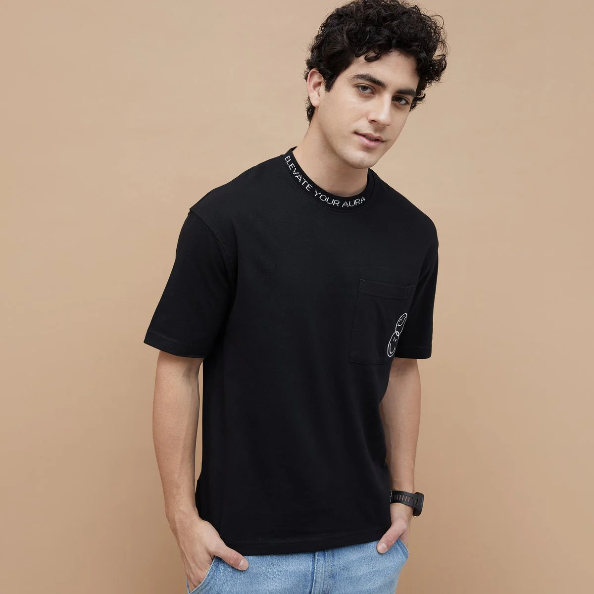 SmileyWorld Placement Printed T-Shirt - Image 4