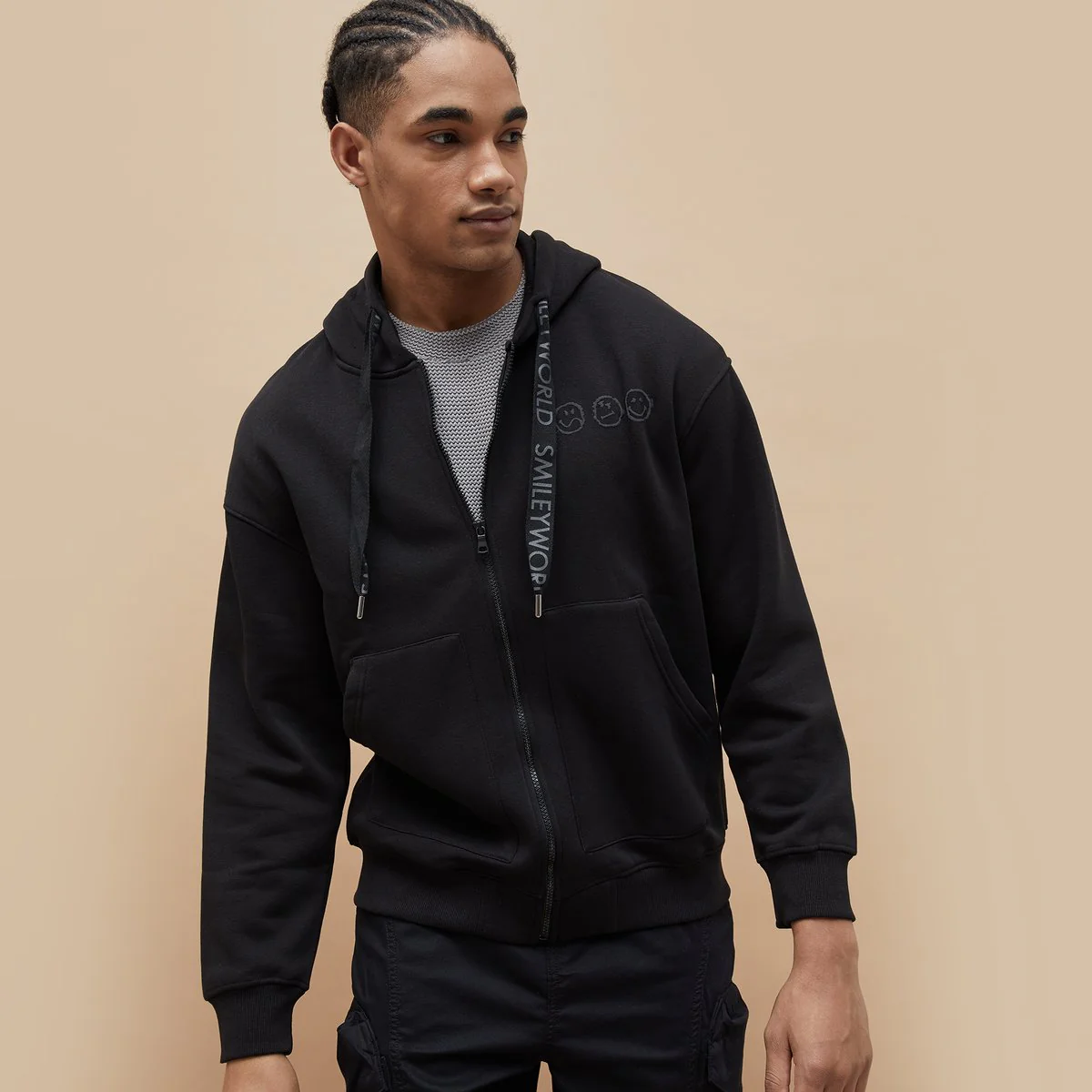 SmileyWorld Printed Hooded Sweatshirt - Image 3