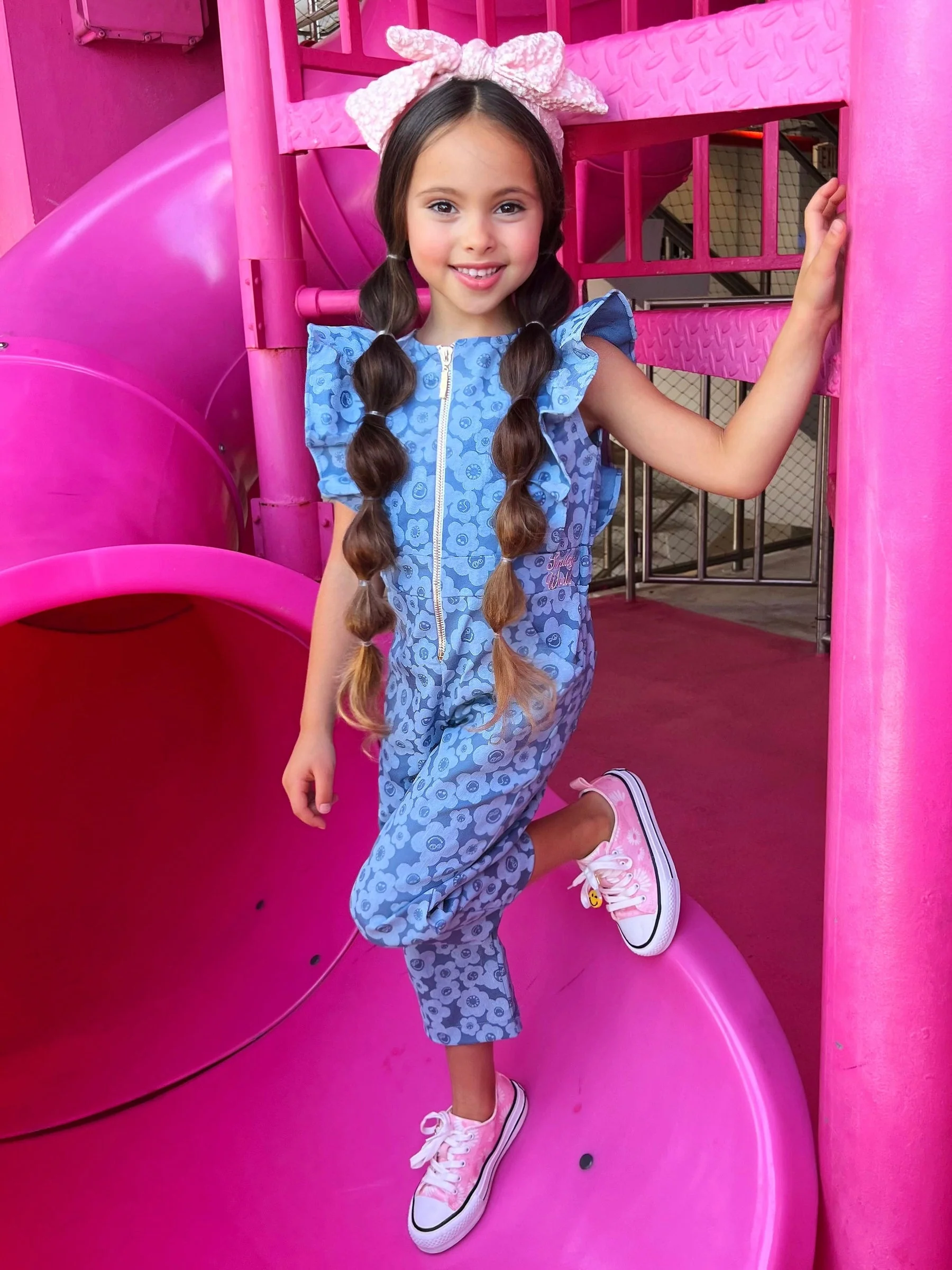 SmileyWorld Radiant Rebel Denim Jumpsuit - Image 4
