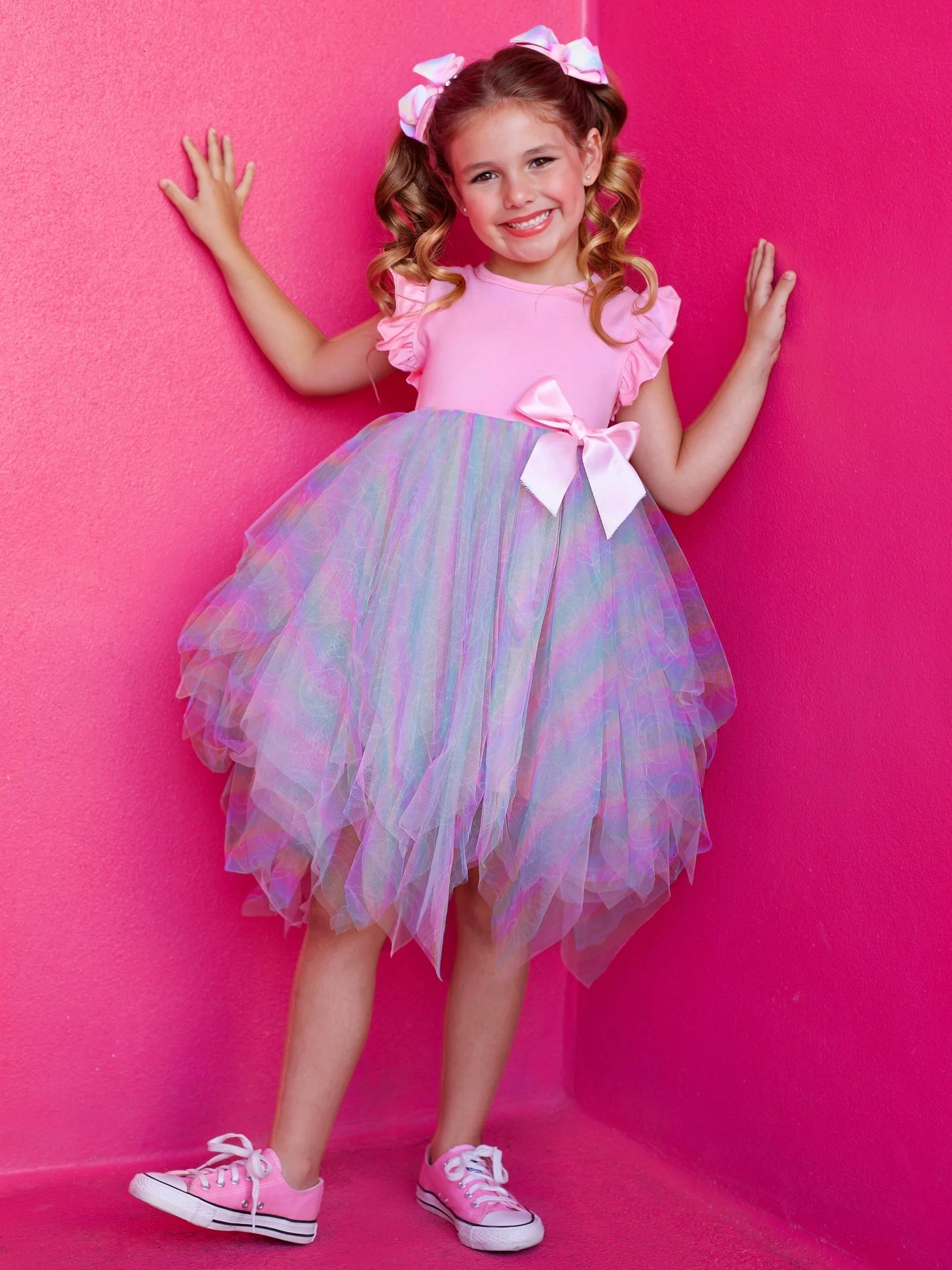SmileyWorld Rainbow Smiley Tutu Dress - Image 5