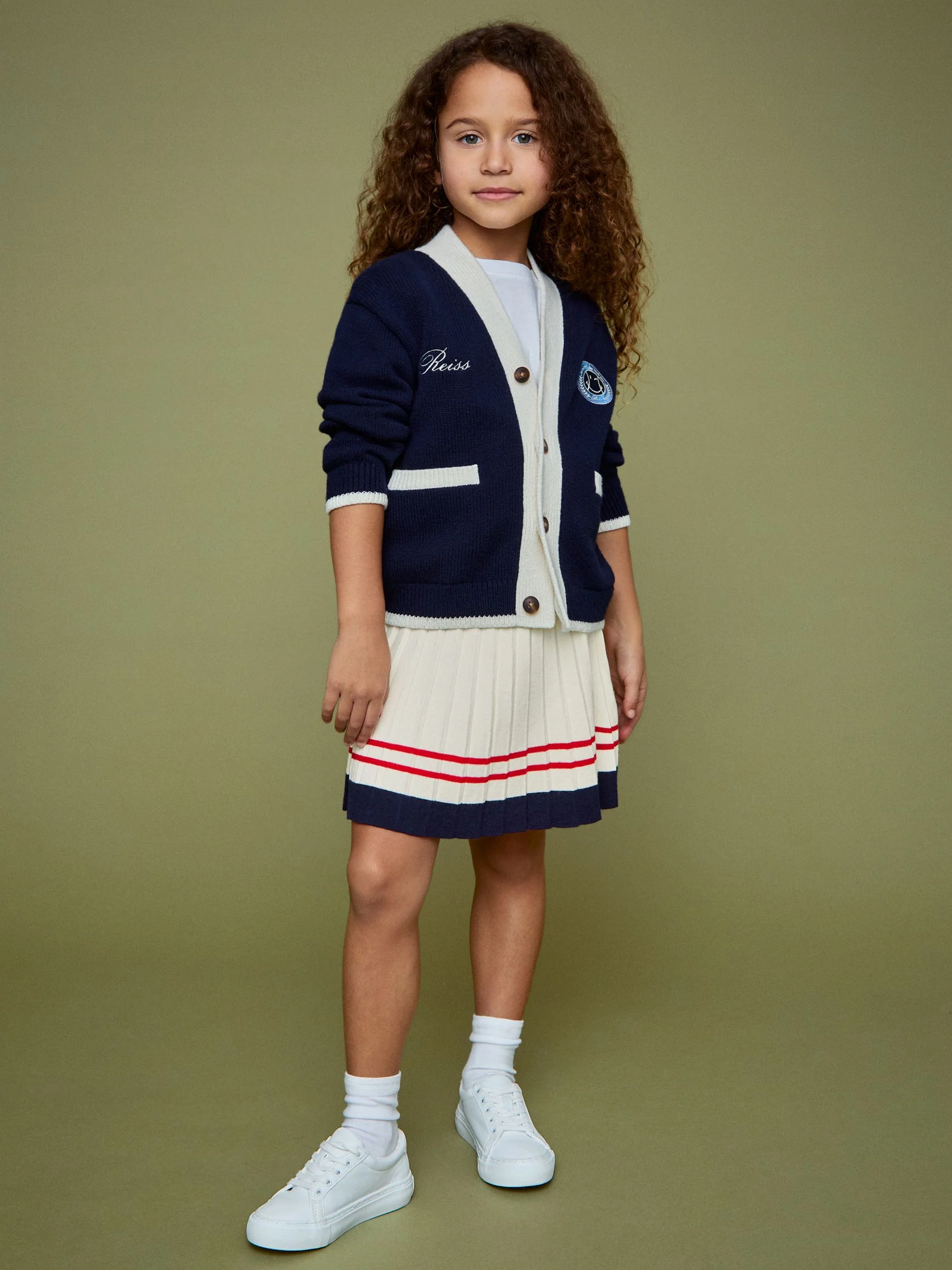 SmileyWorld | Reiss Tennis Skirt in Off White - Image 4