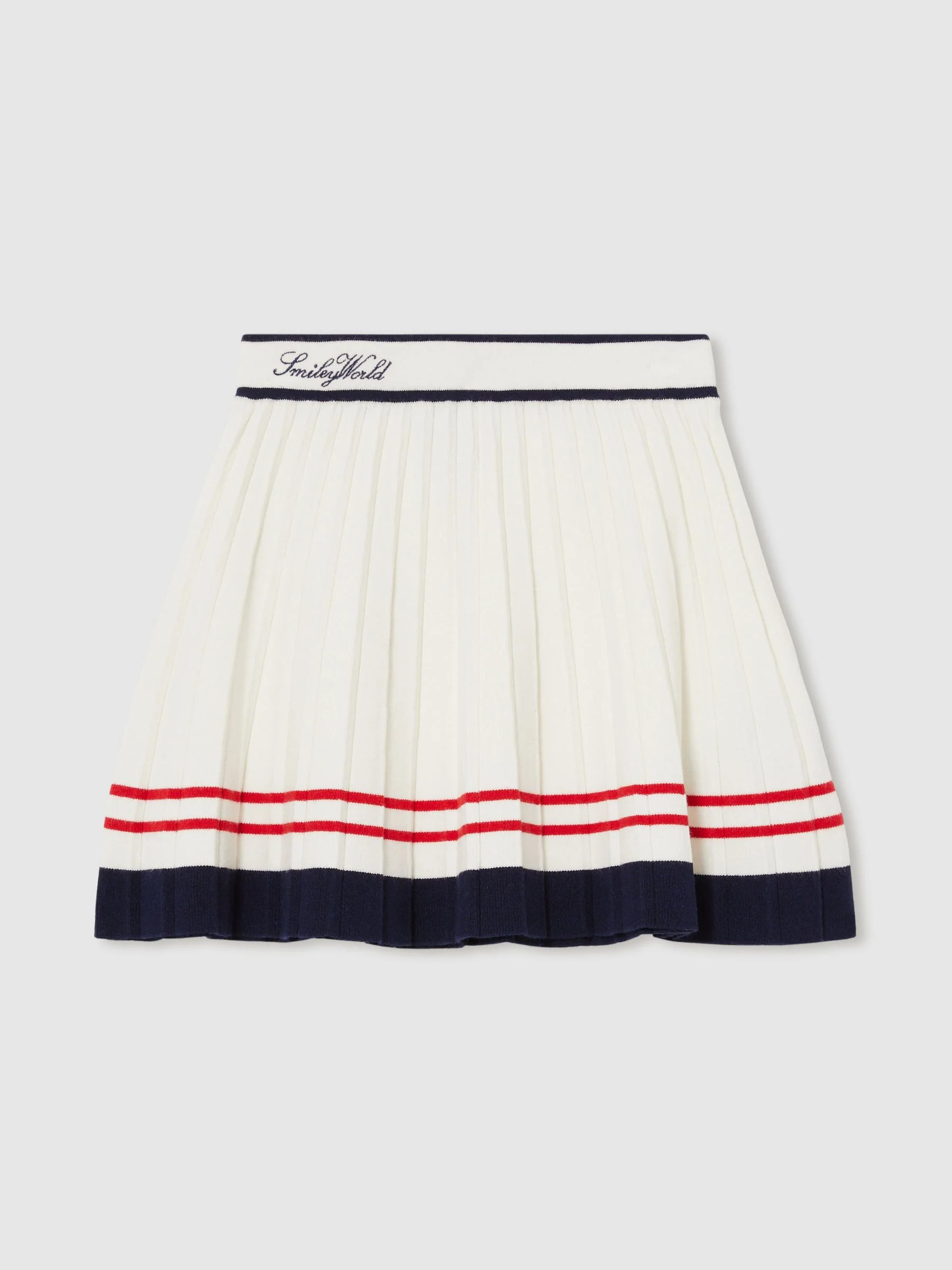 SmileyWorld | Reiss Tennis Skirt in Off White - Image 5
