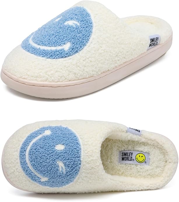 SmileyWorld Bathing Slippers White/Blue - Image 2