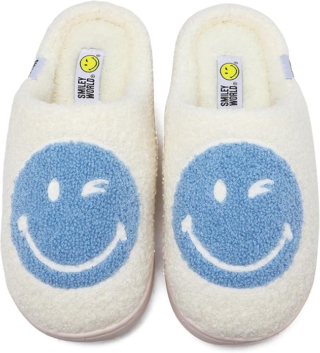 SmileyWorld Bathing Slippers White/Blue - Image 3