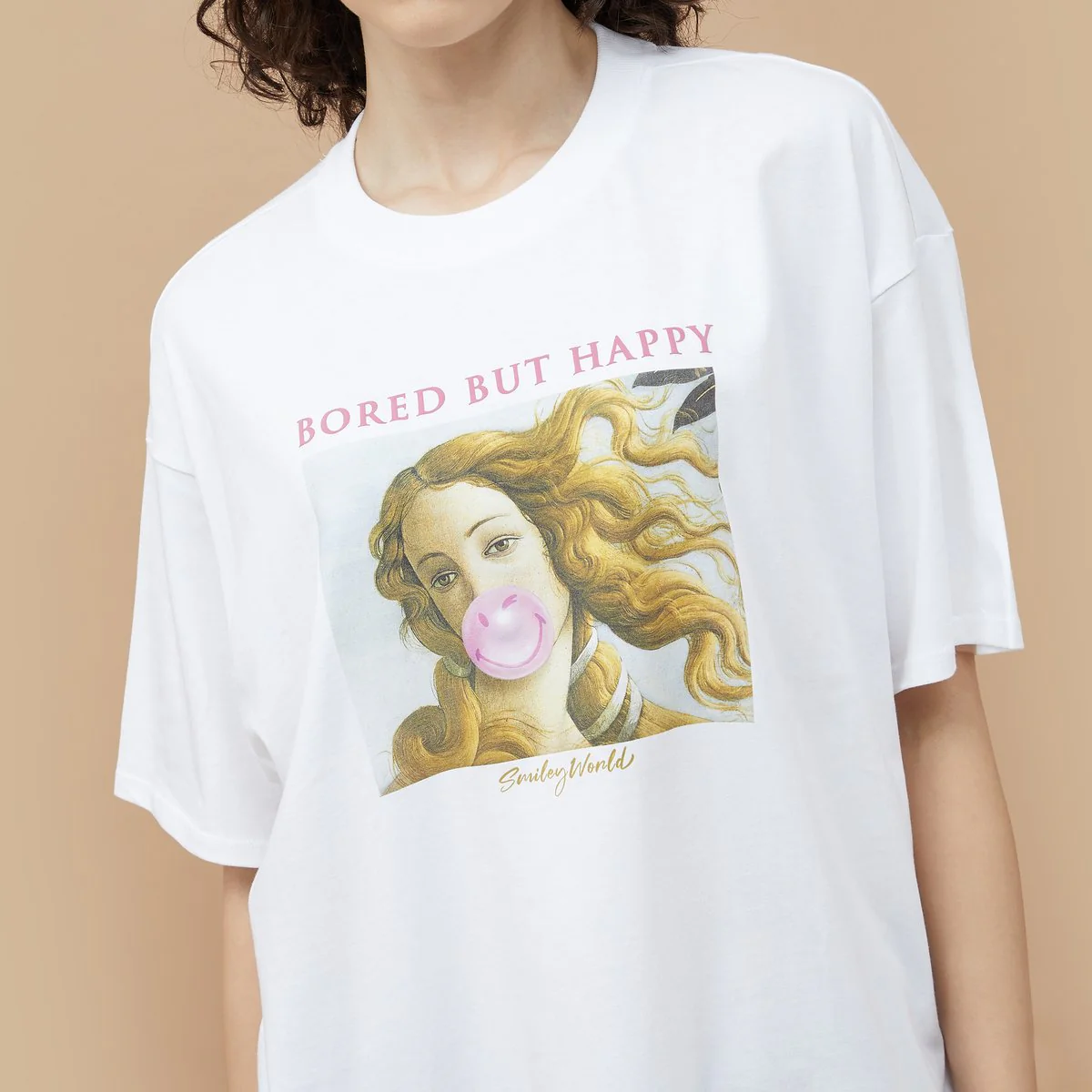 SmileyWorld Solid Printed Round Neck T-Shirt - Image 4