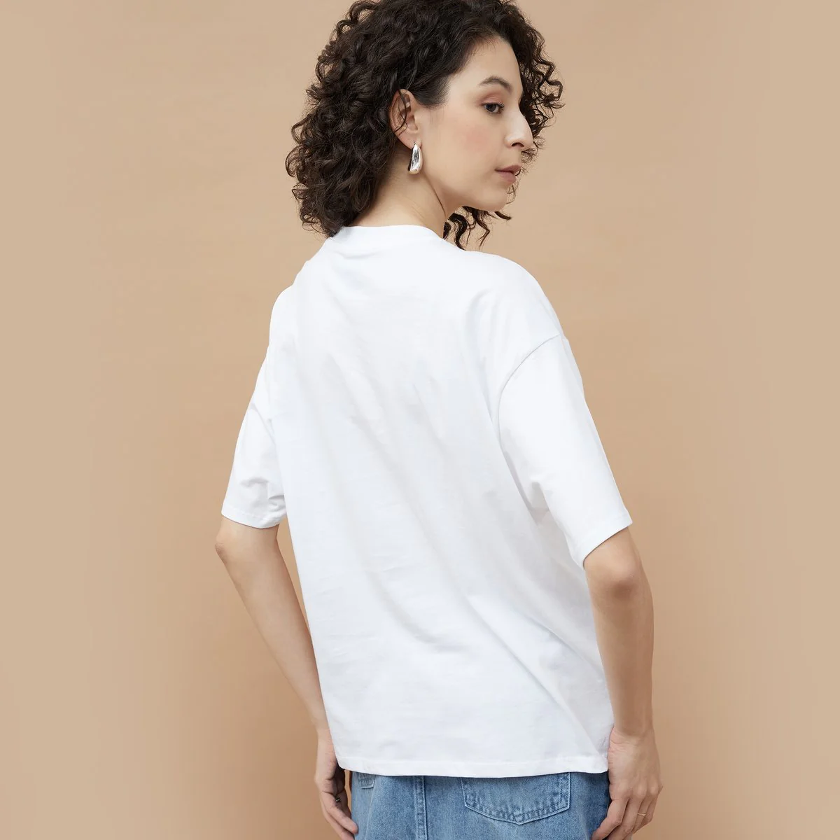 SmileyWorld Solid Printed Round Neck T-Shirt - Image 6
