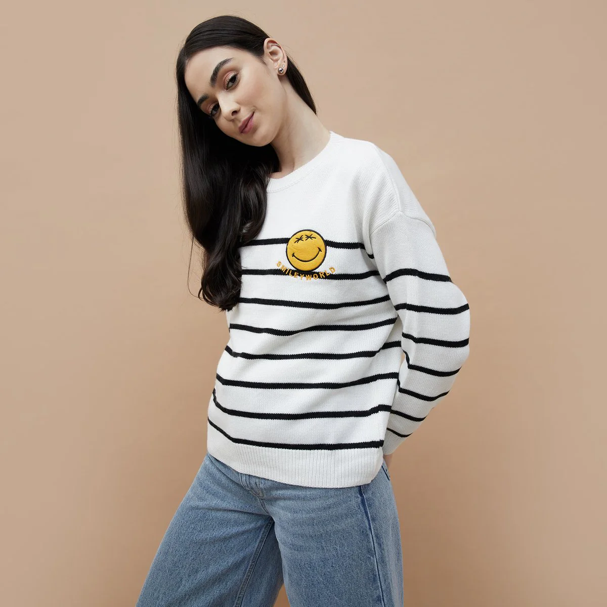SmileyWorld Striped Sweater - Image 2