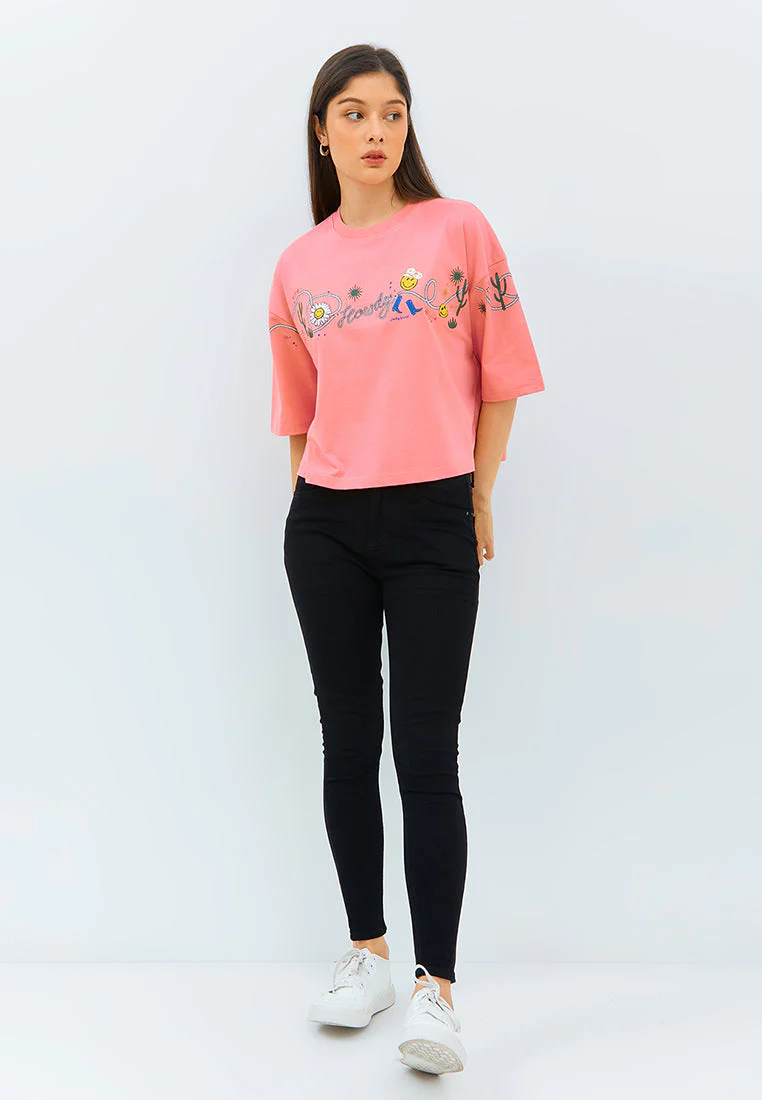 SmileyWorld - T-shirt Oversize Material Katun - Helga - Image 5