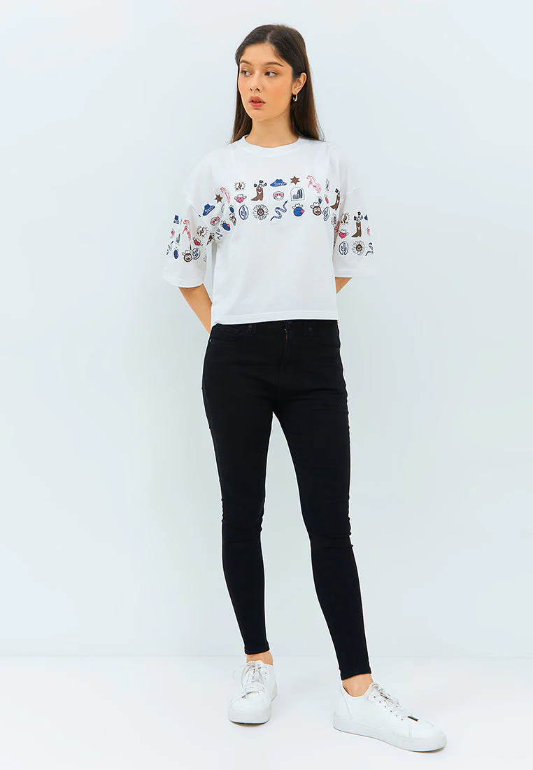 SmileyWorld - T-shirt Oversize Material Katun - Helga - Image 6