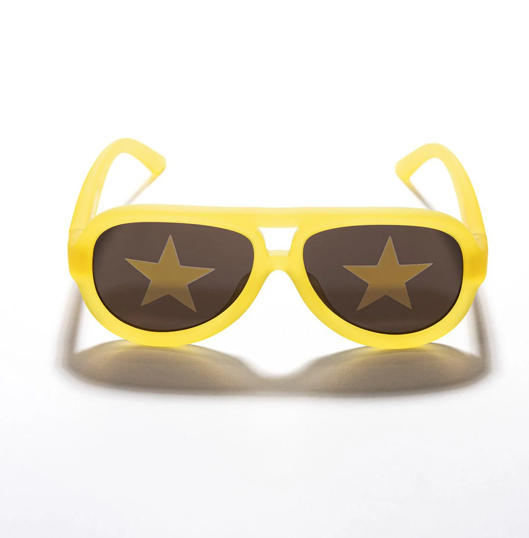 SmileyWorld Teen Sunglasses Aviator Sunlight Yellow - Image 10