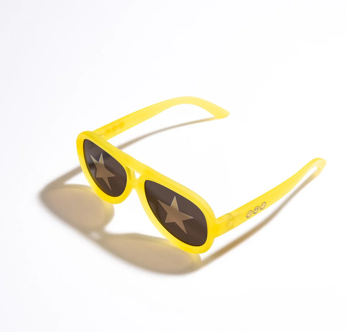 SmileyWorld Teen Sunglasses Aviator Sunlight Yellow - Image 11