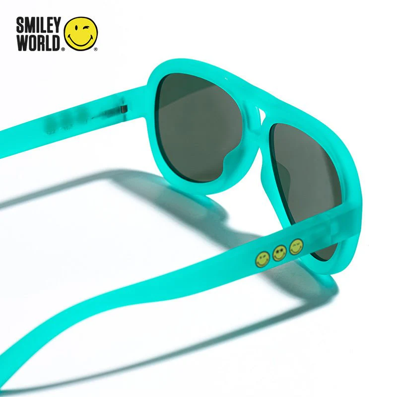 SmileyWorld Toddler Sunglasses Aviator Lake Green - Image 10
