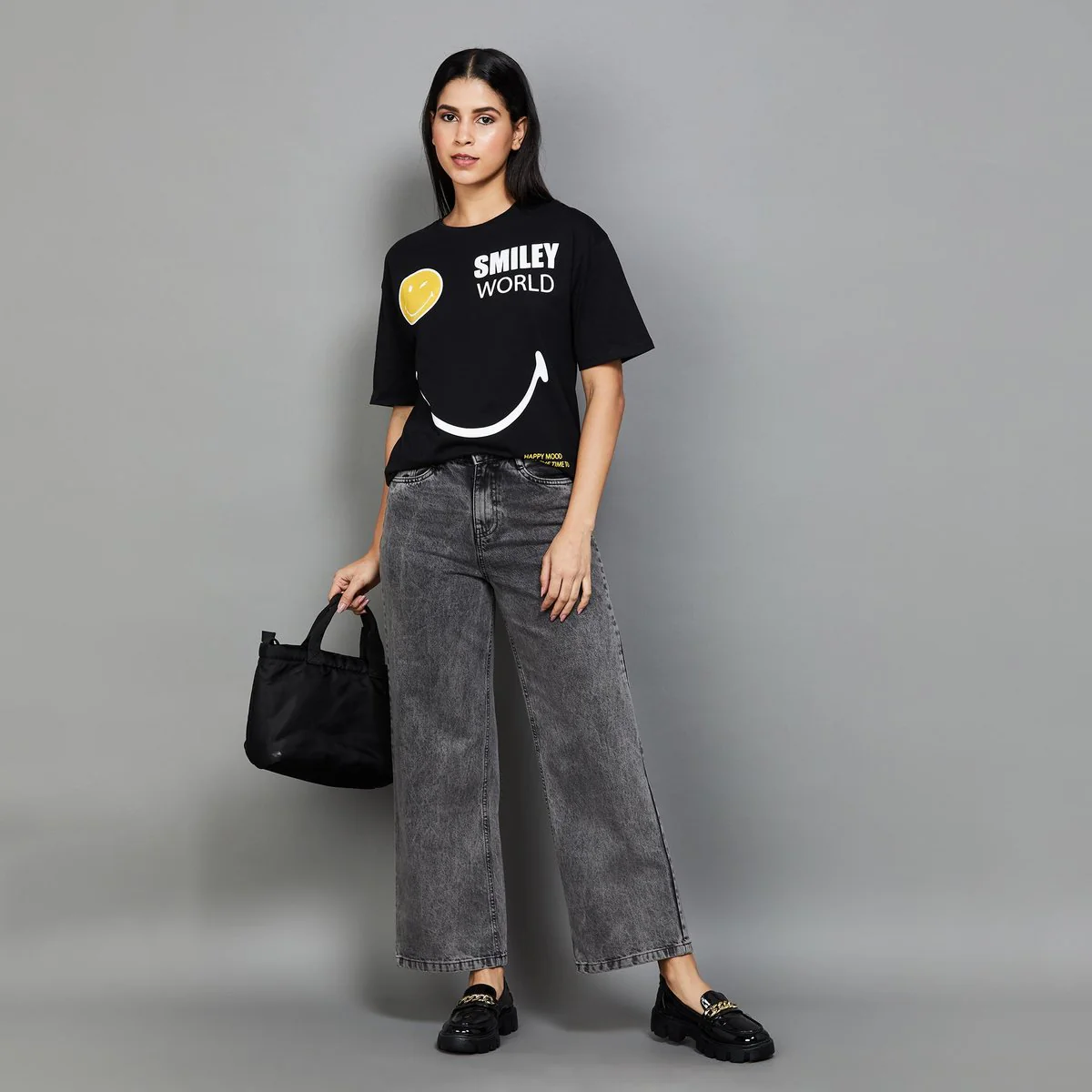 SmileyWorld Women Graphic Print T-Shirt - Image 2