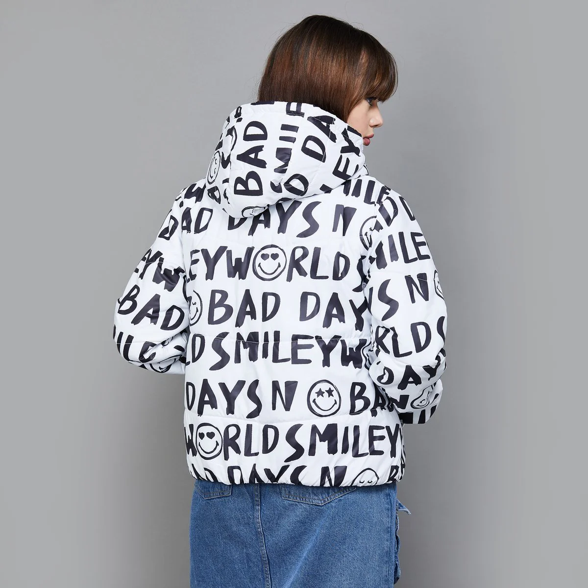 SmileyWorld Women Printed Casual Jacket - Image 5