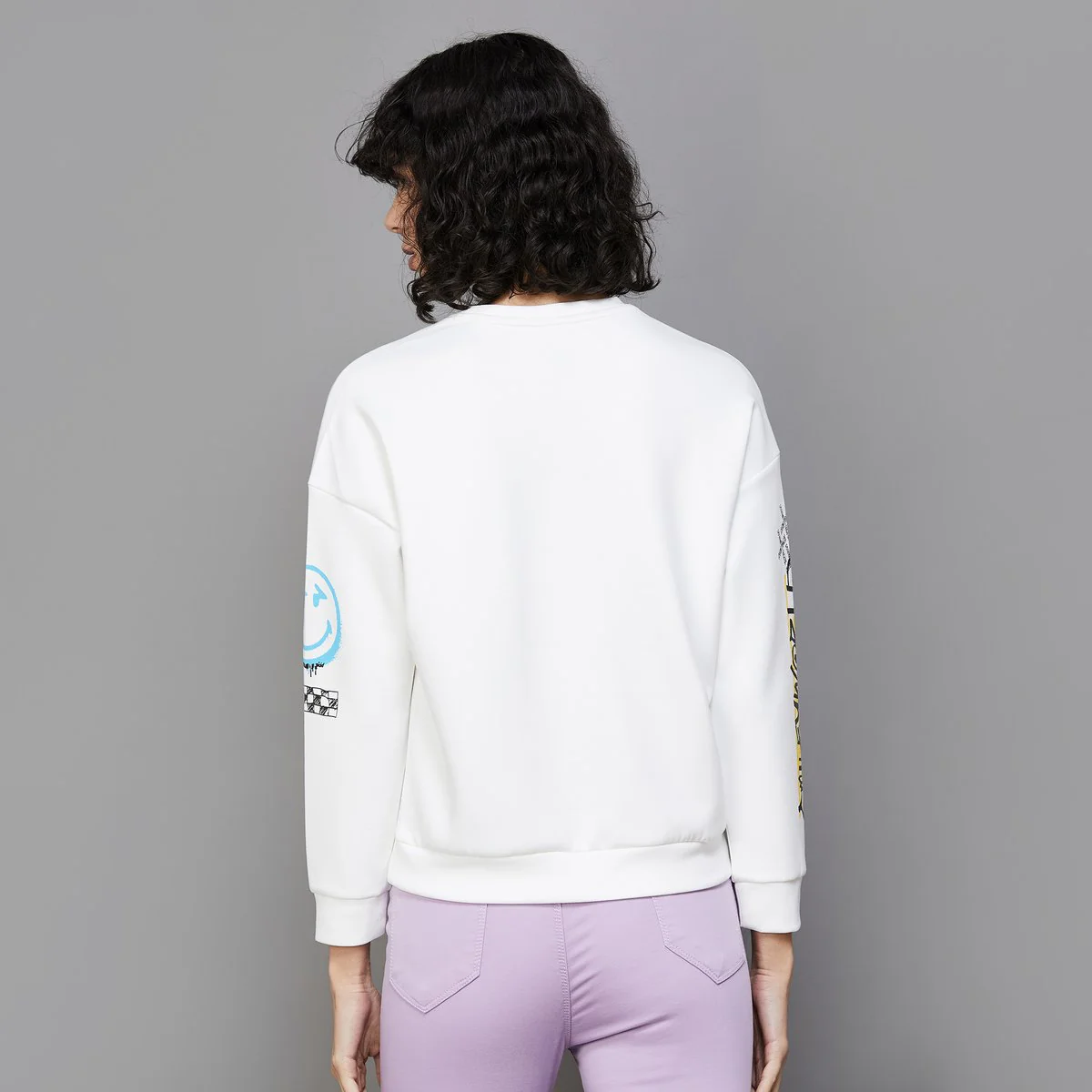 SmileyWorld Women Printed Pullover Sweatshirt - Image 6