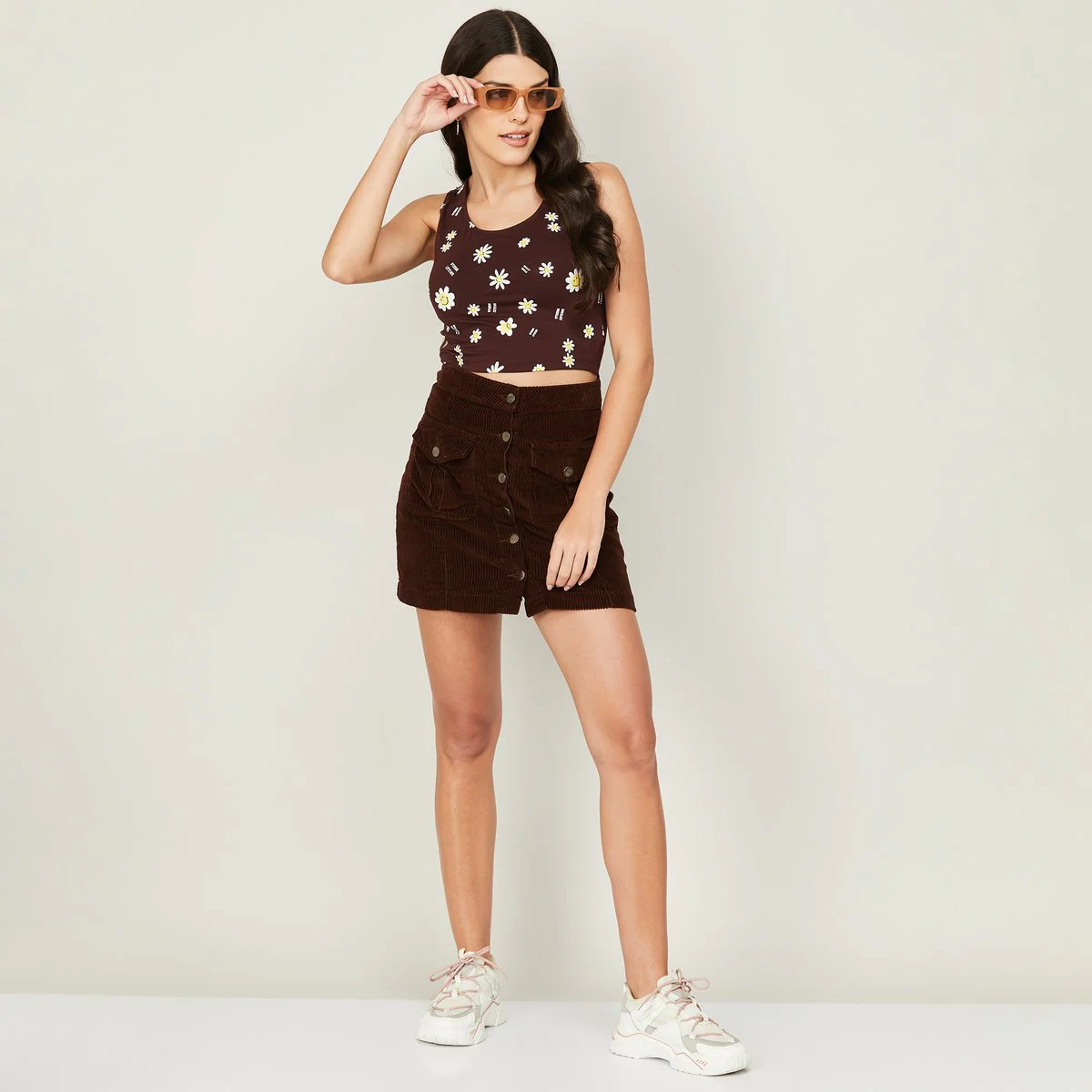 SmileyWorld Women Printed Round Neck Crop Top - Image 2