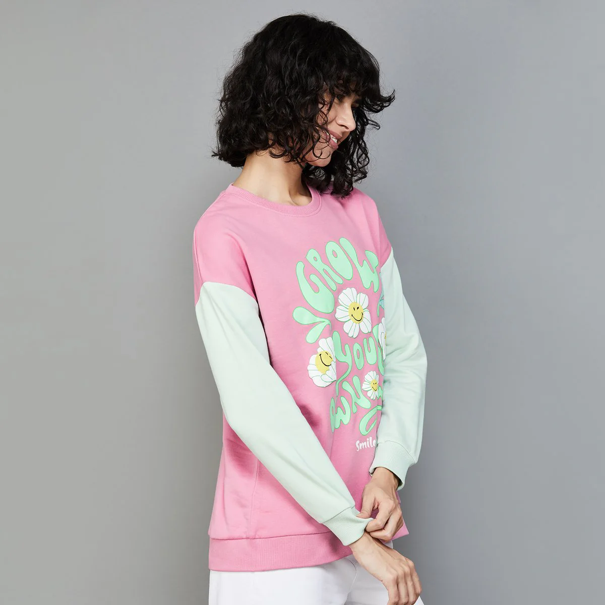 SmileyWorld Women Printed Sweatshirt - Image 2