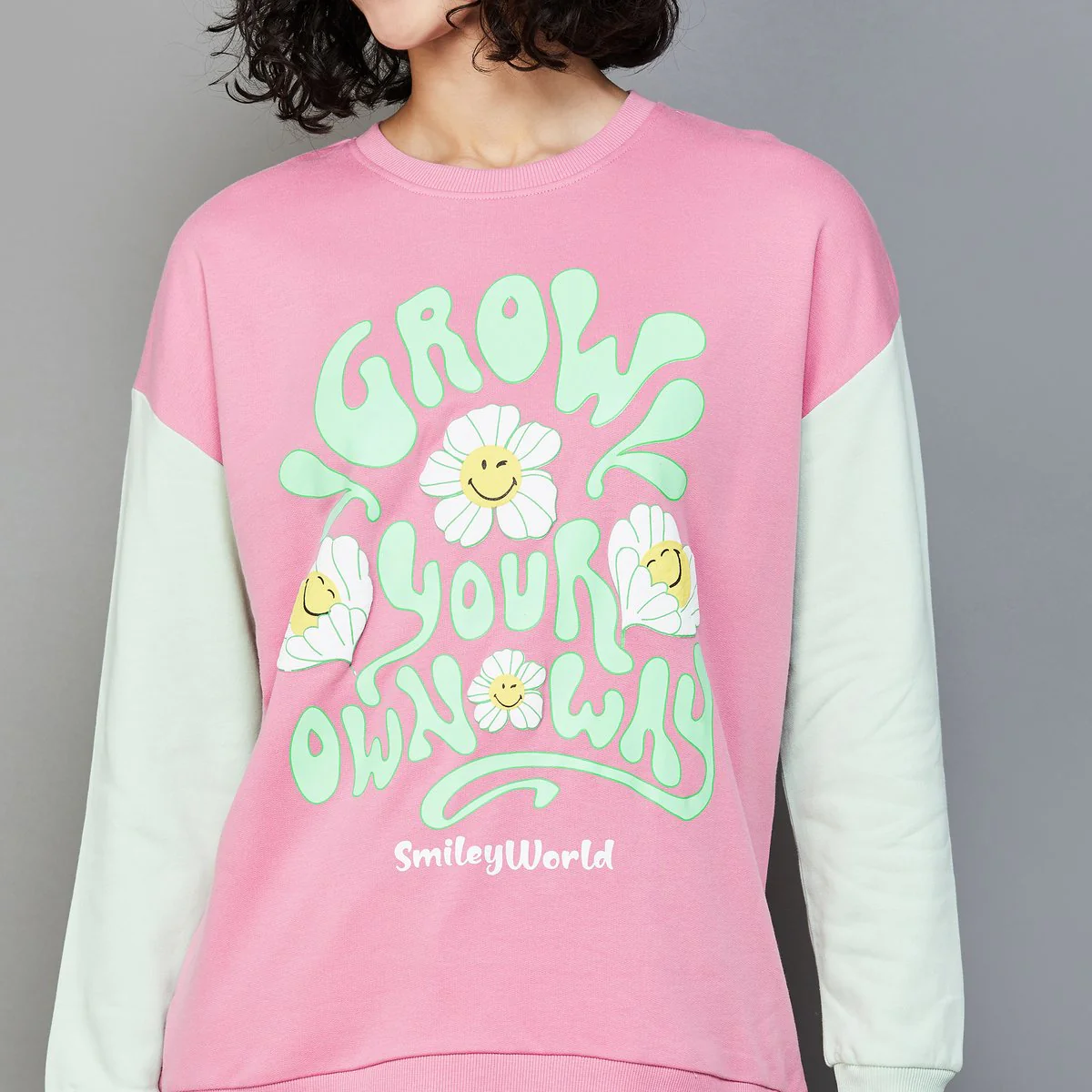 SmileyWorld Women Printed Sweatshirt - Image 3