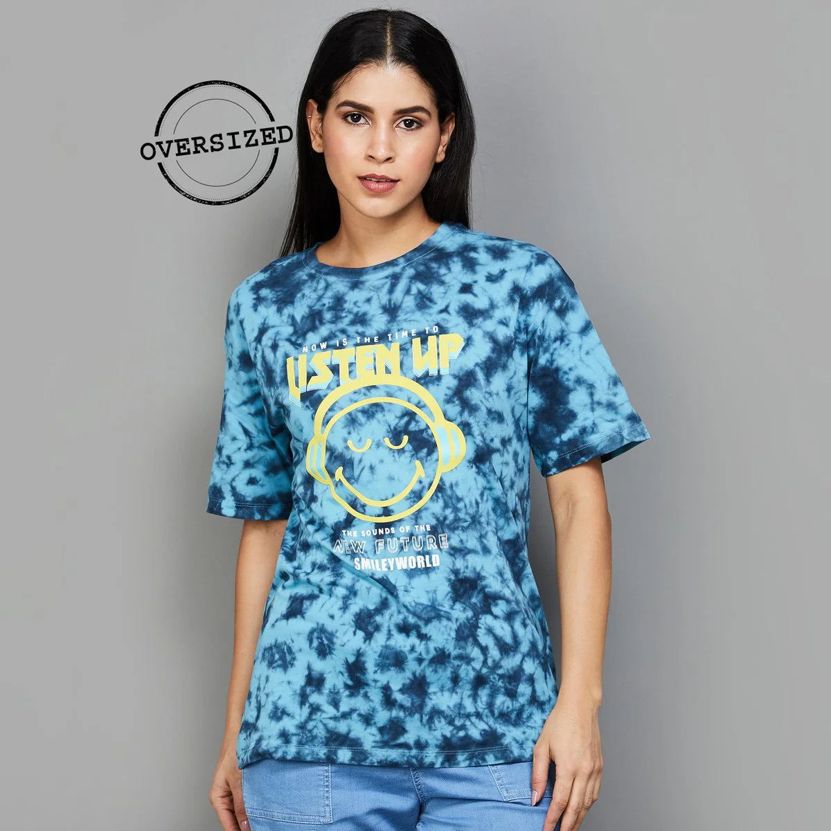 SmileyWorld Women Tie & Dye T-Shirt
