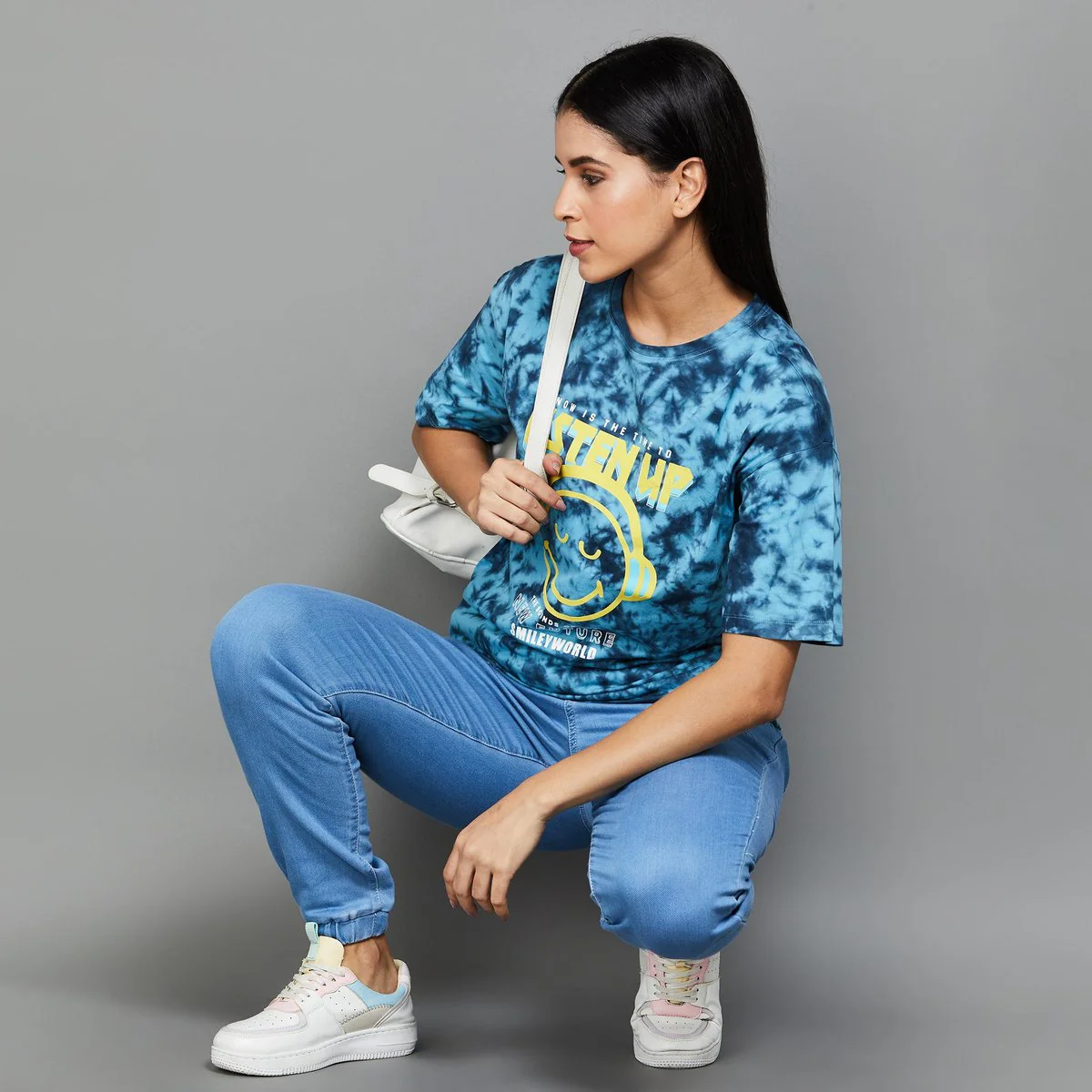 SmileyWorld Women Tie & Dye T-Shirt - Image 2