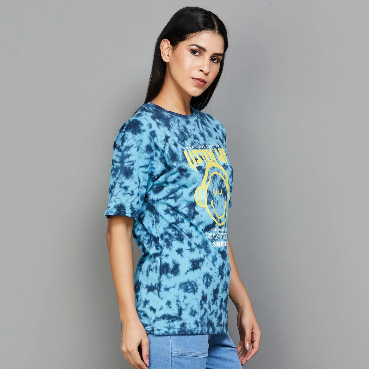 SmileyWorld Women Tie & Dye T-Shirt - Image 3
