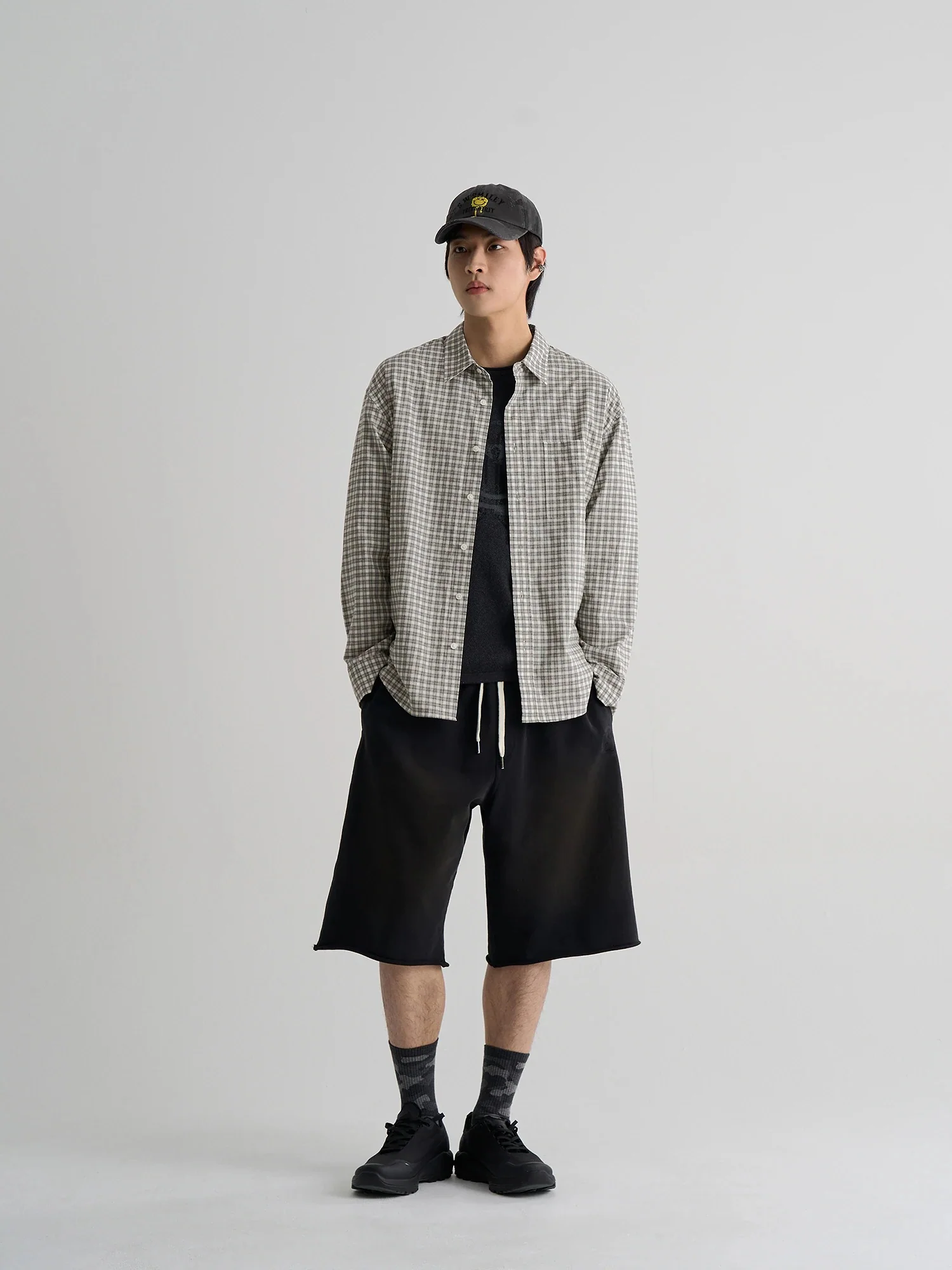 SWSMILEY® Printed Check Shirt - White - Image 2