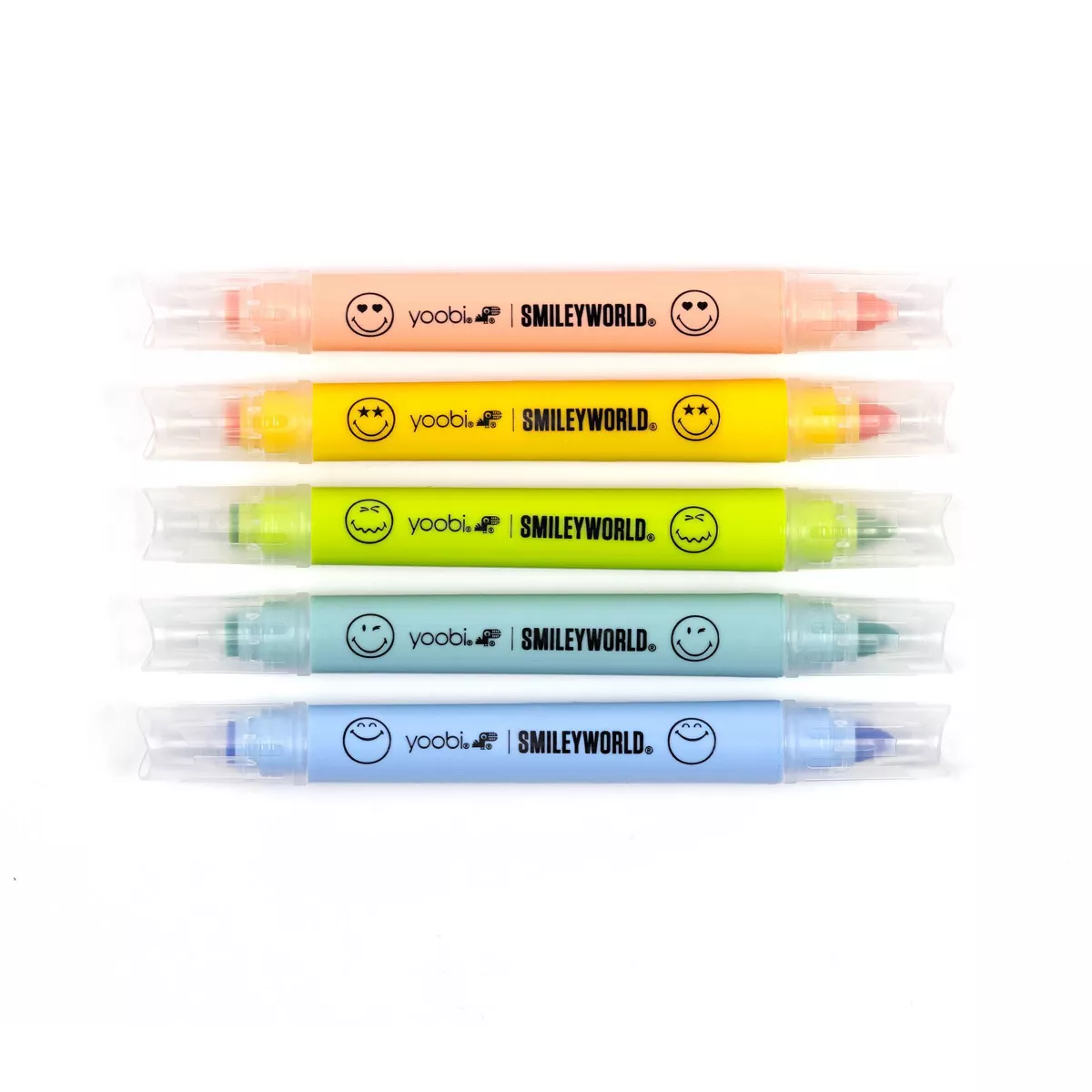 Yoobi SmileyWorld 5pk Double Ended Stamp Markers Smiley - Image 4